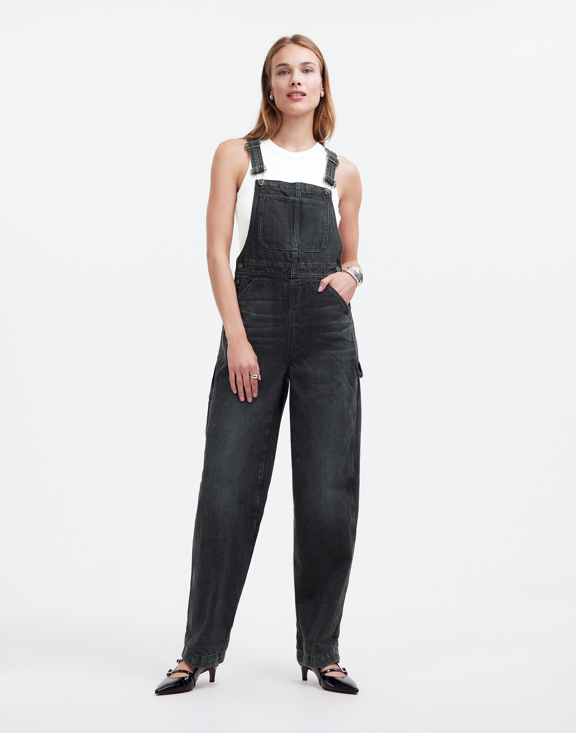 Denim Oversized Carpenter Overalls Oakville Wash | Madewell