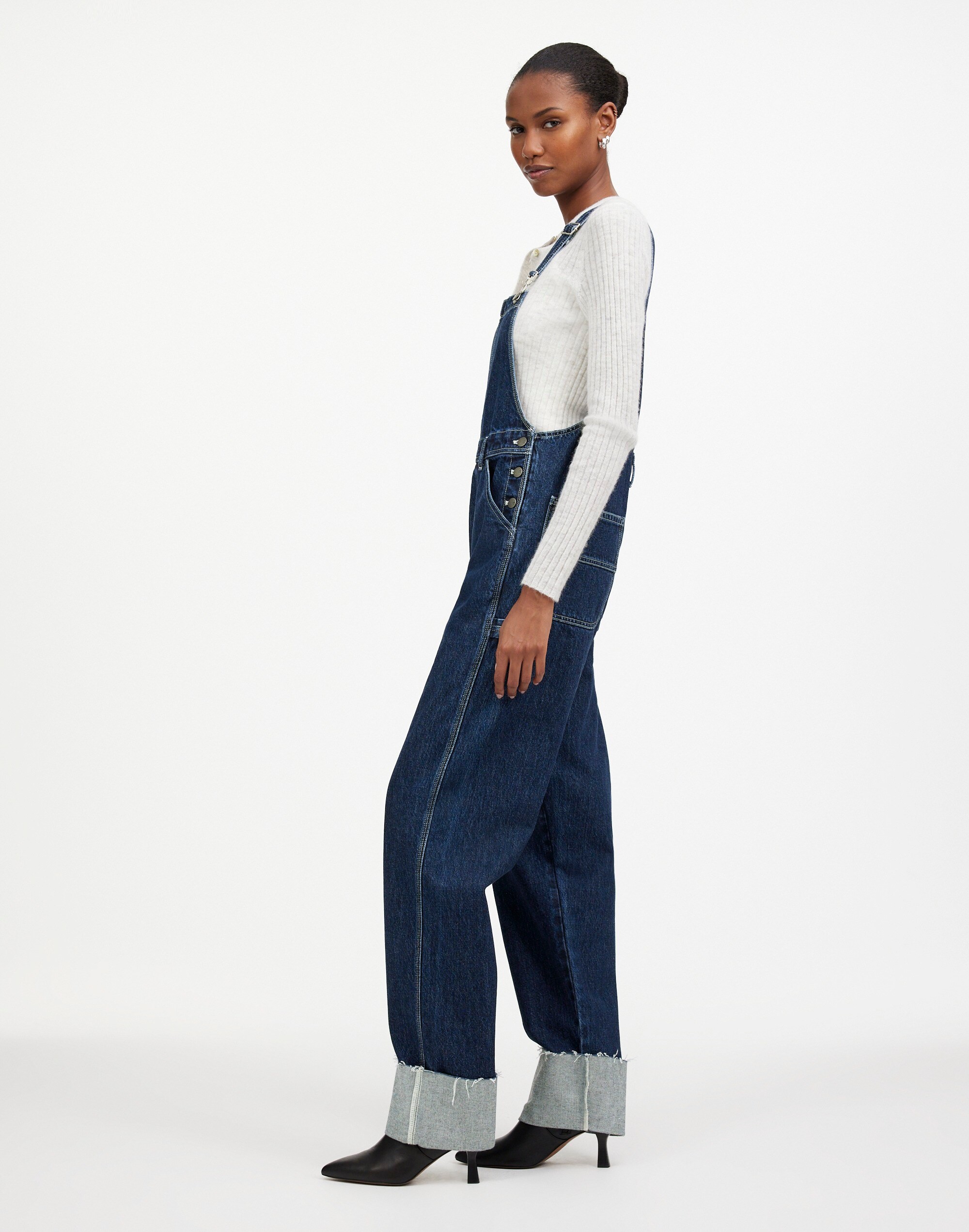 Madewell x Kaihara Denim Oversized Carpenter Overalls Lesiege Wash |