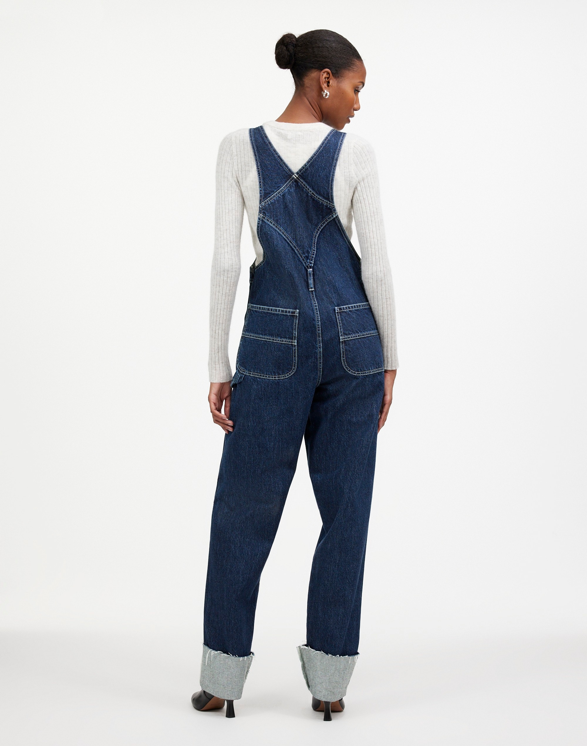 Madewell x Kaihara Denim Oversized Carpenter Overalls Lesiege Wash |