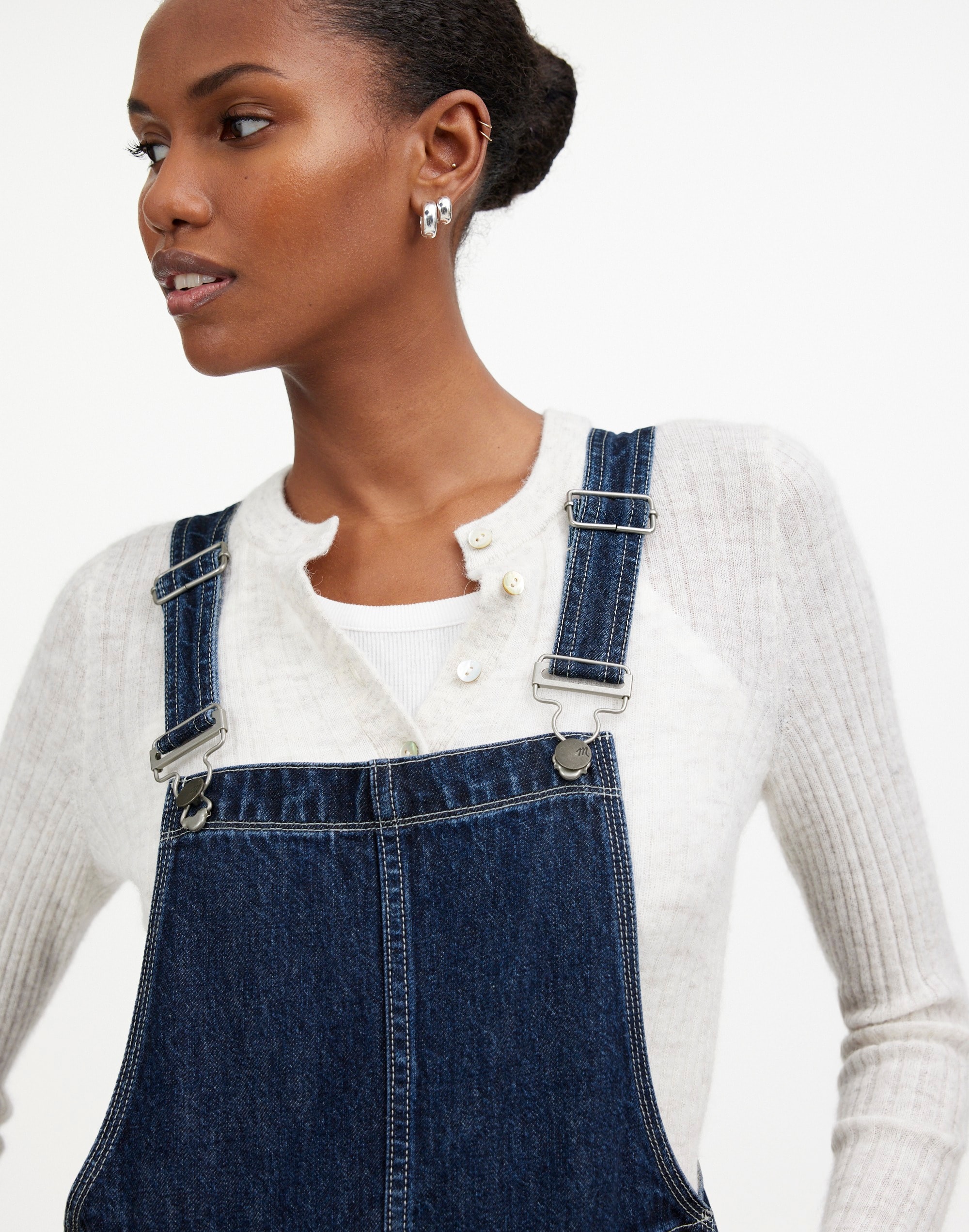 Madewell x Kaihara Denim Oversized Carpenter Overalls Lesiege Wash |