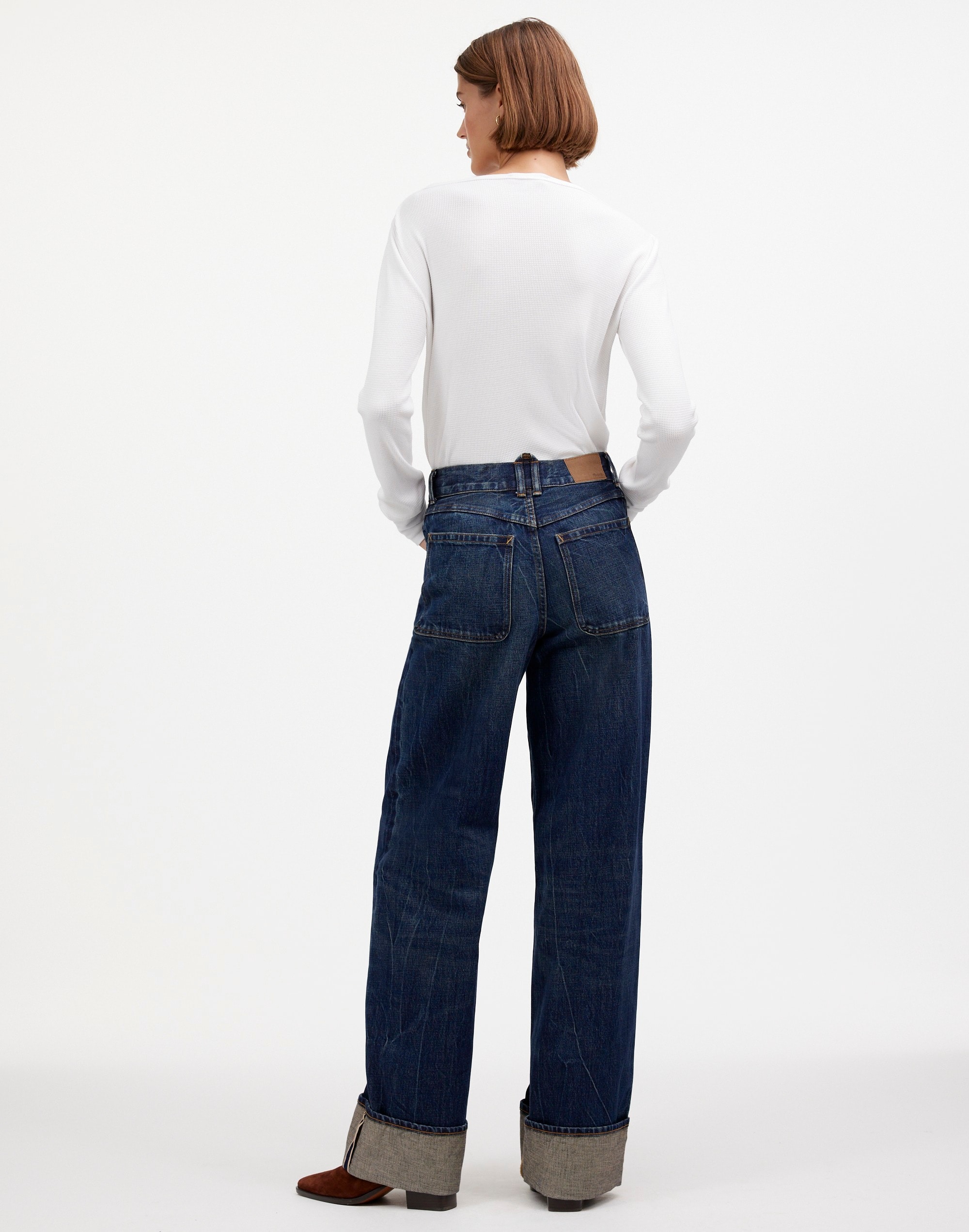 Madewell x Kaihara Denim Superwide-Leg Jeans Karney Wash |