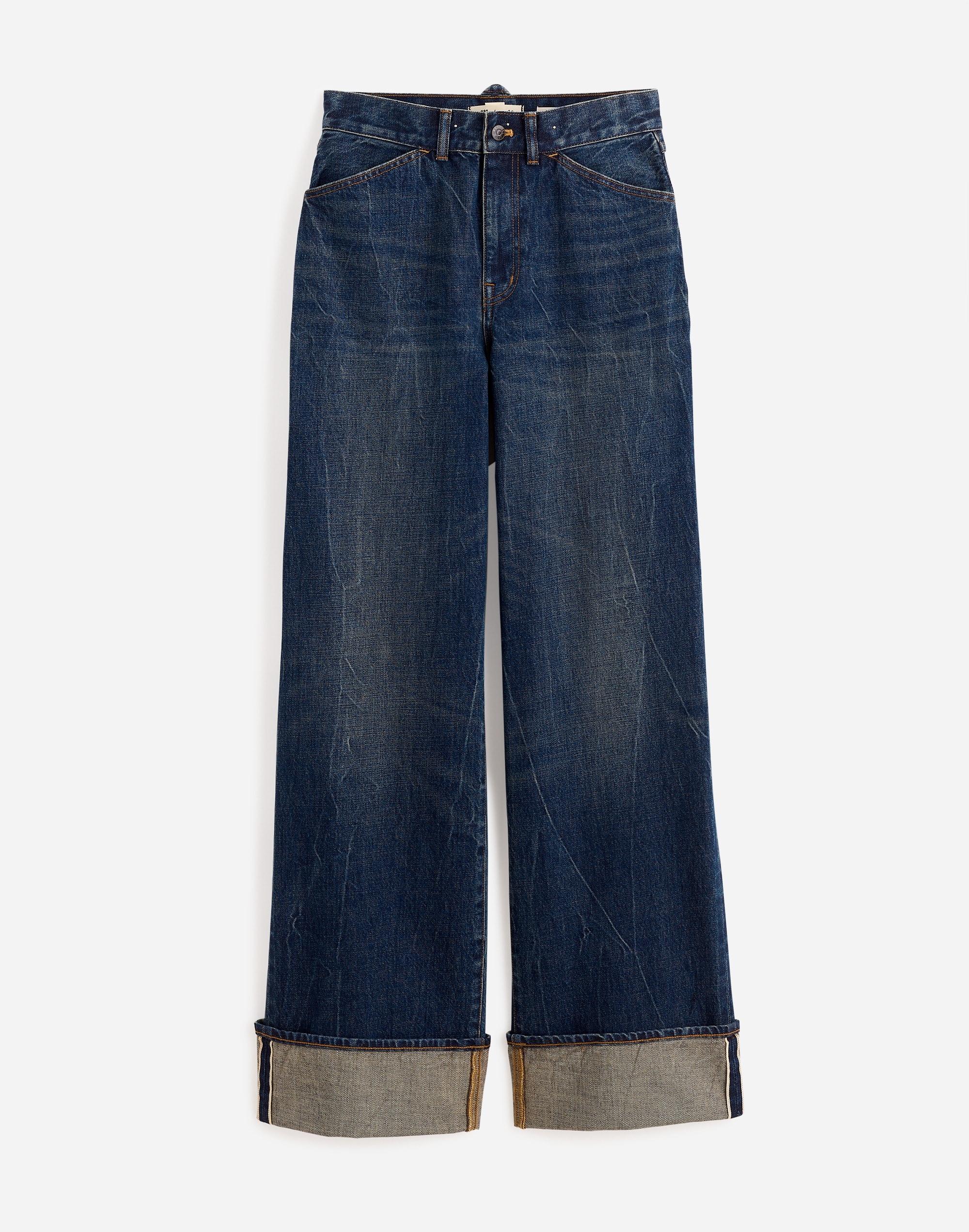 Madewell x Kaihara Denim Superwide-Leg Jeans Karney Wash |