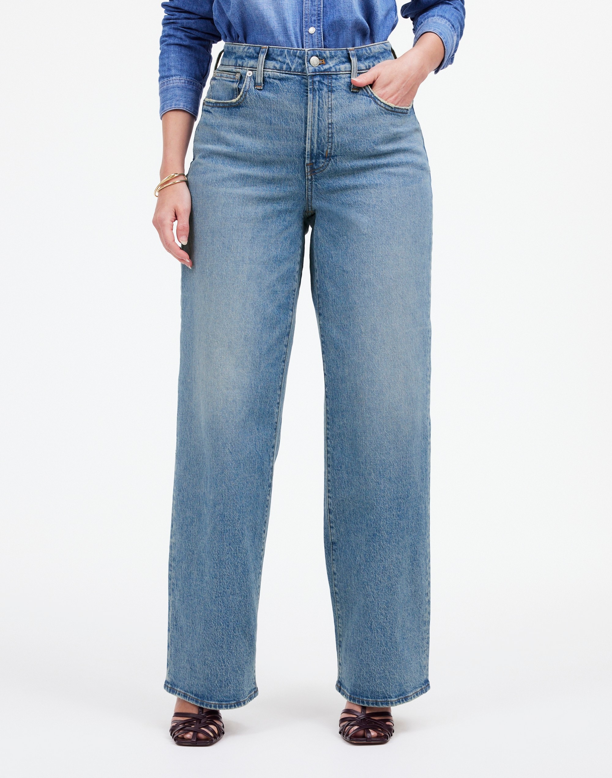 The Petite Curvy Perfect Vintage Wide-Leg Jean | Madewell