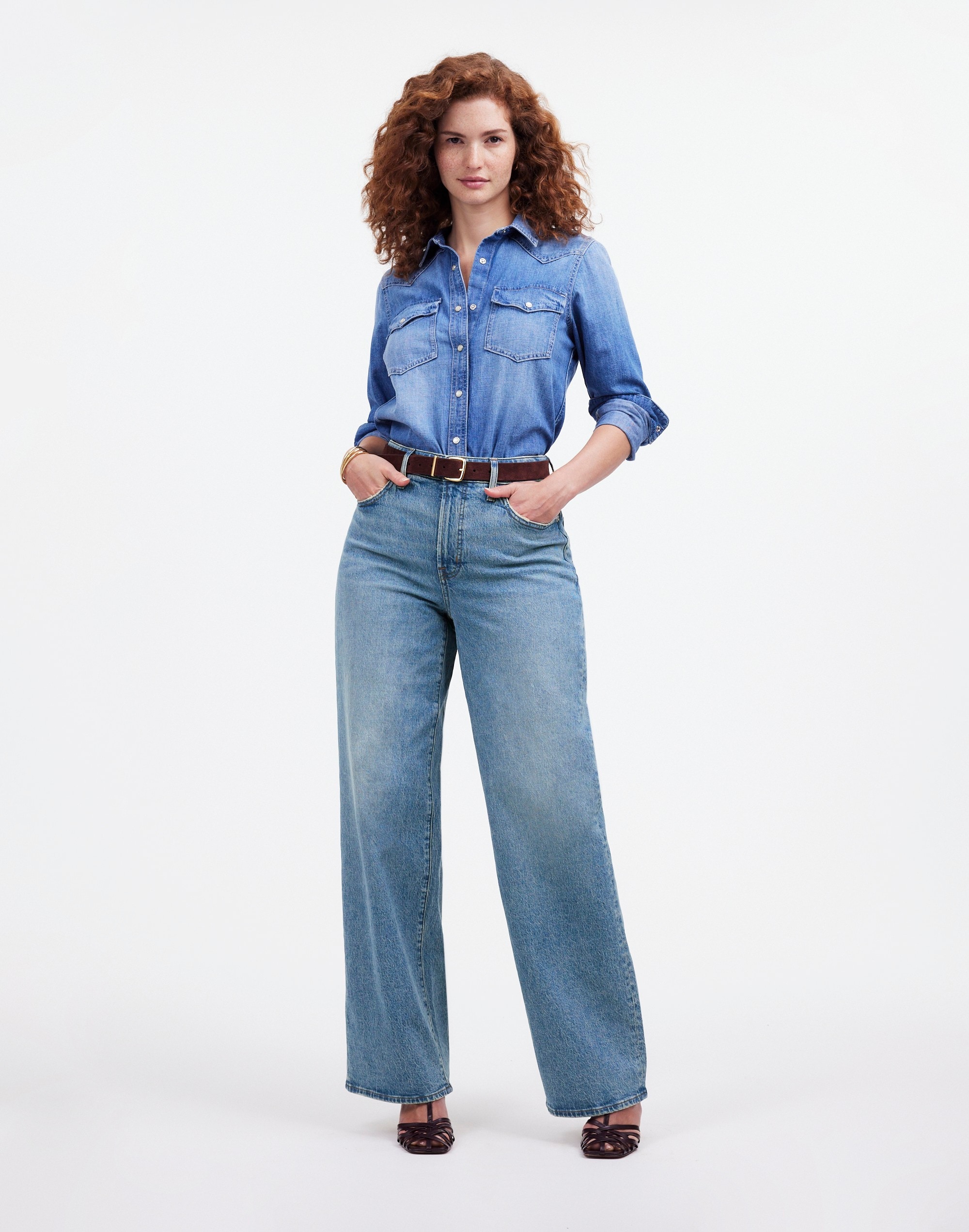 The Petite Curvy Perfect Vintage Wide-Leg Jean | Madewell