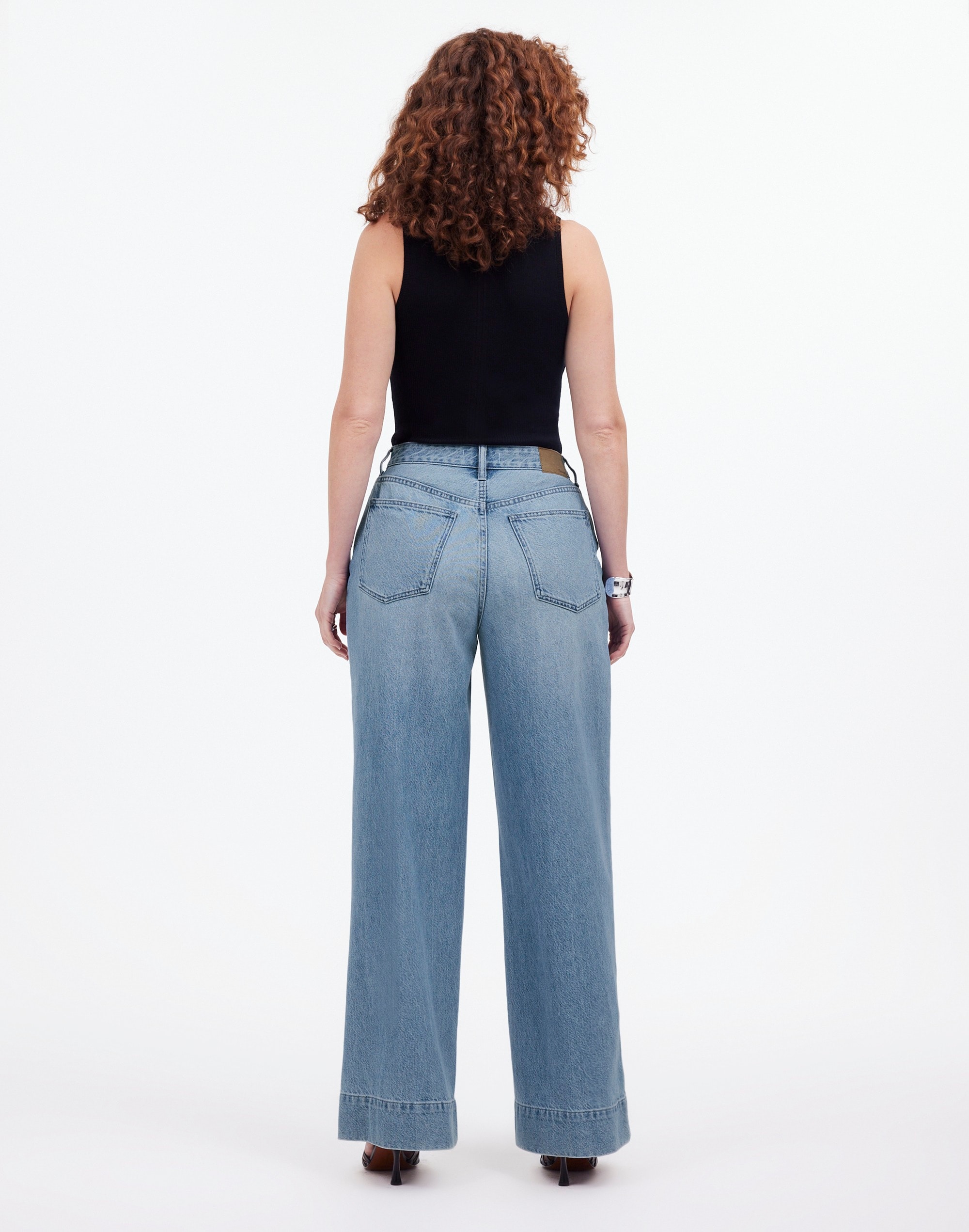 Curvy Superwide-Leg Jeans Lintz Wash | Madewell