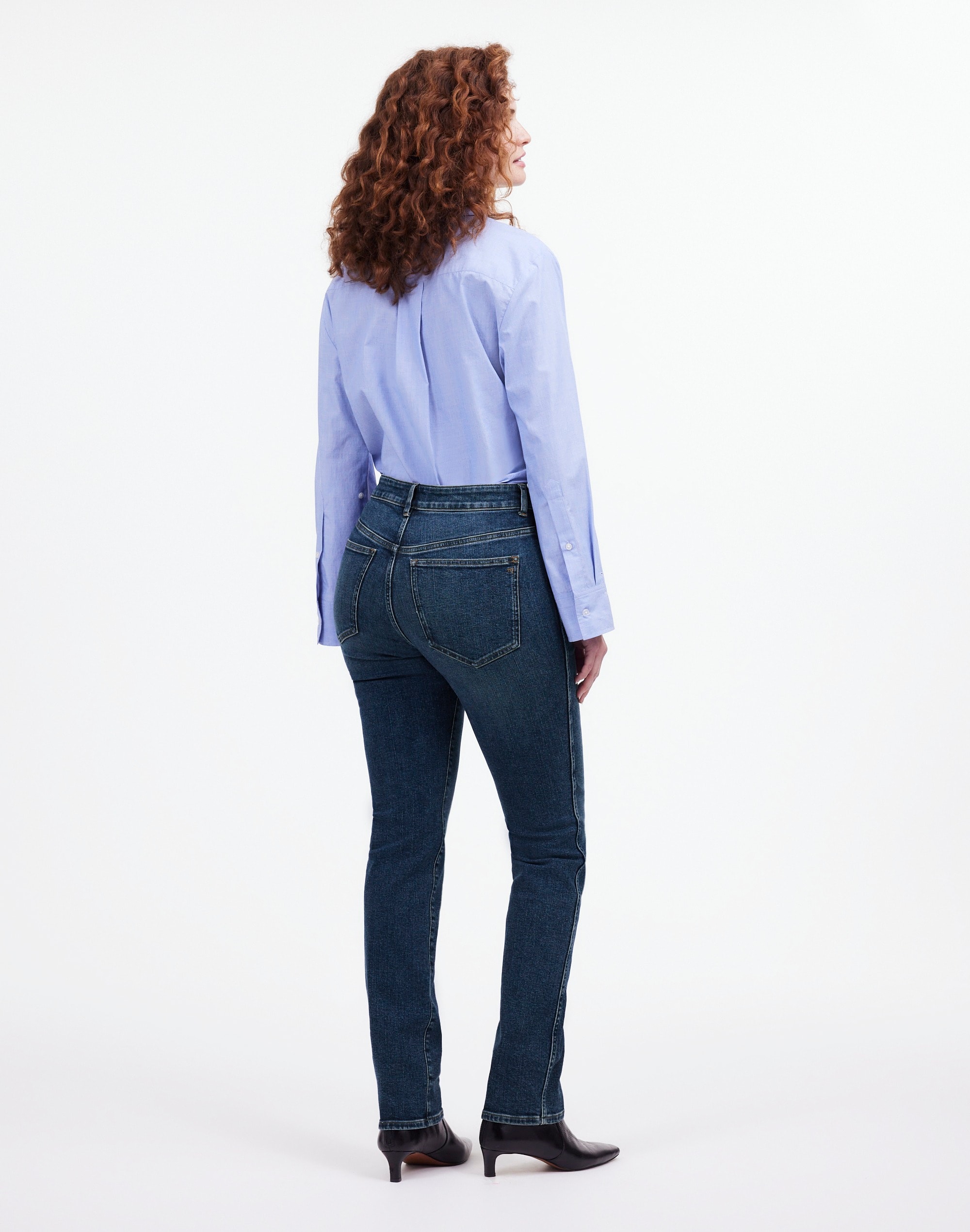 Tall Curvy Mid-Rise Stovepipe Jeans Deming Wash | Madewell