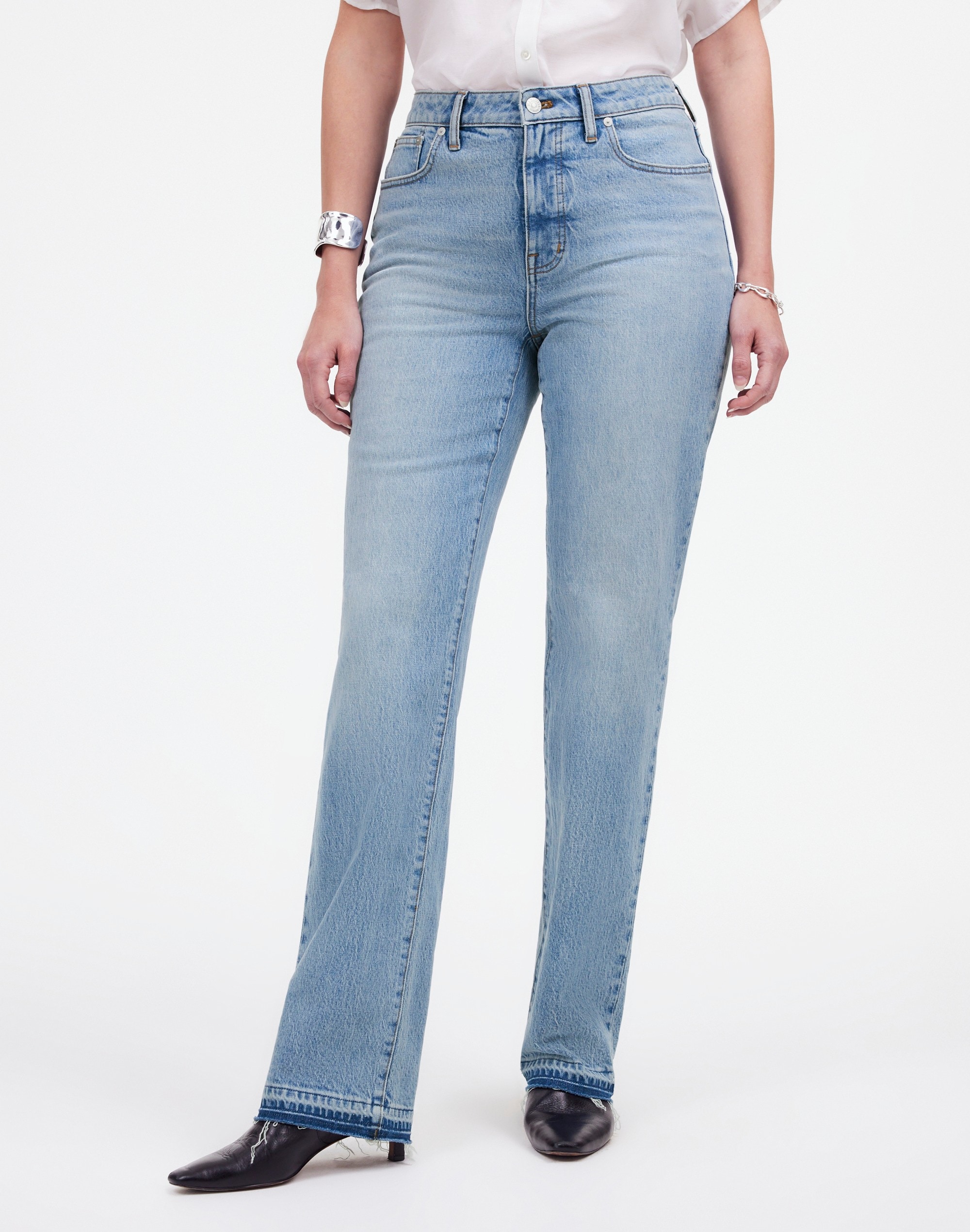 The Curvy '90s Straight Mid-Rise Jean Barbosa Wash | Madewell