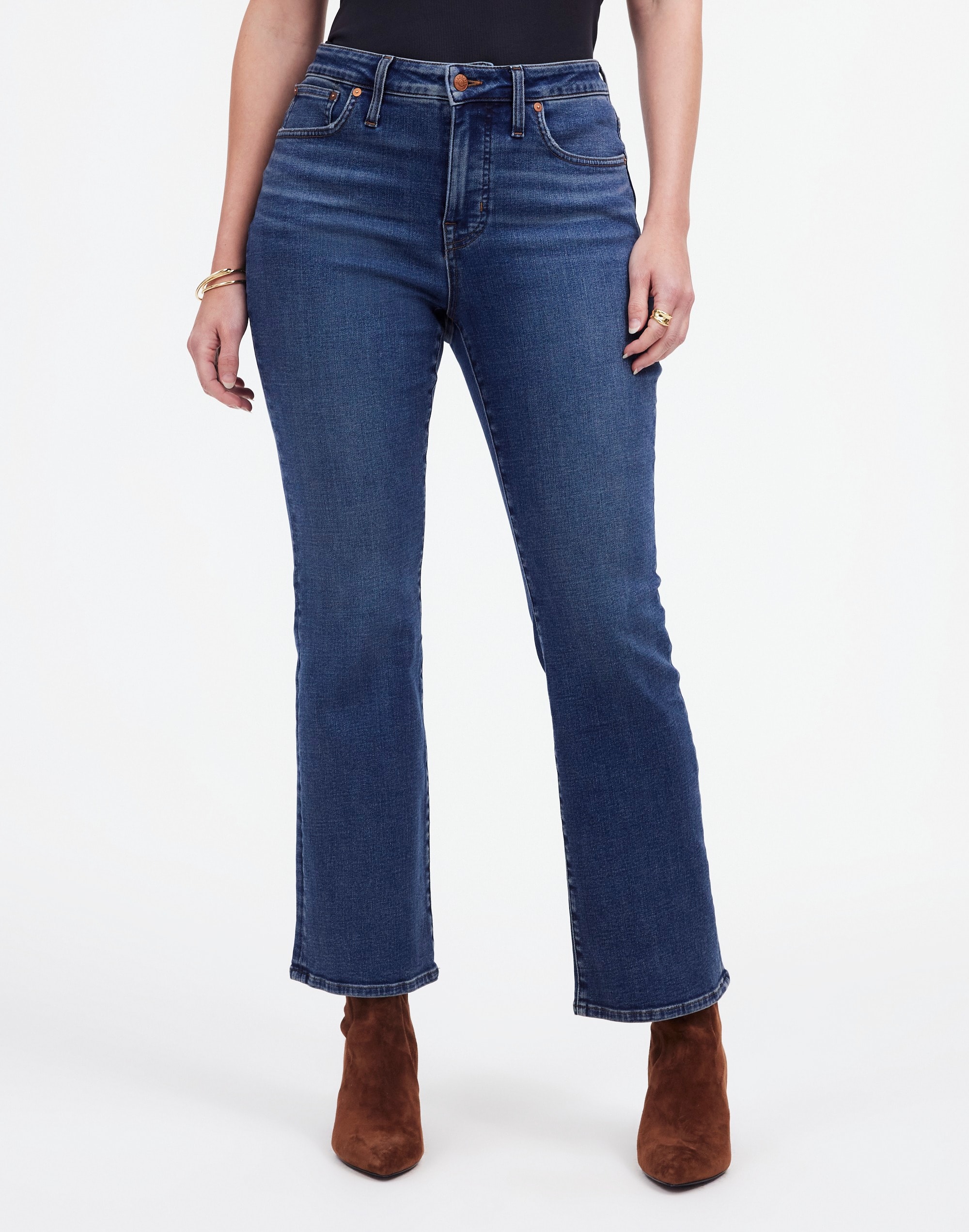 Curvy Kick Out Crop Jeans Lenoir Wash | Madewell