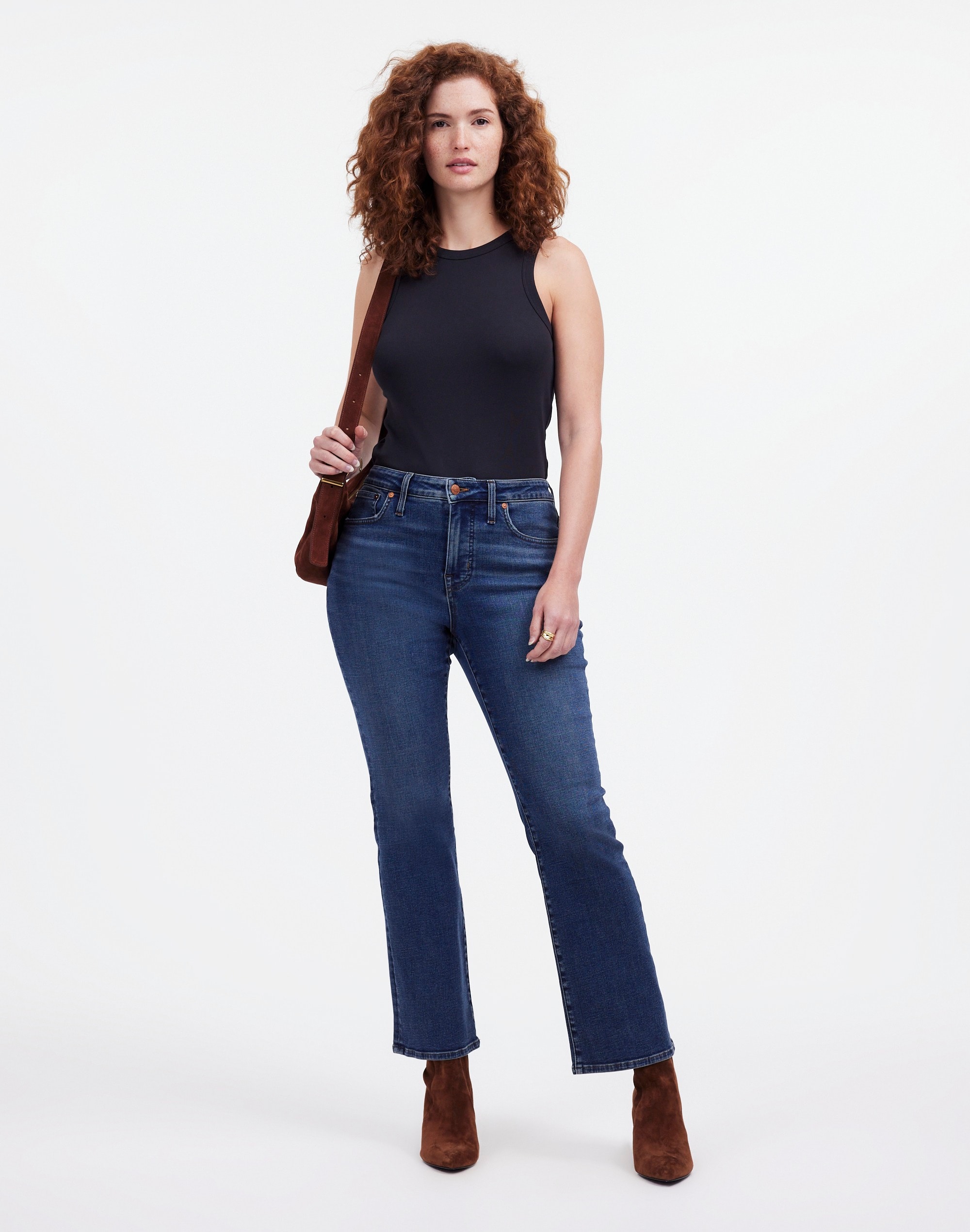 Curvy Kick Out Crop Jeans Lenoir Wash | Madewell