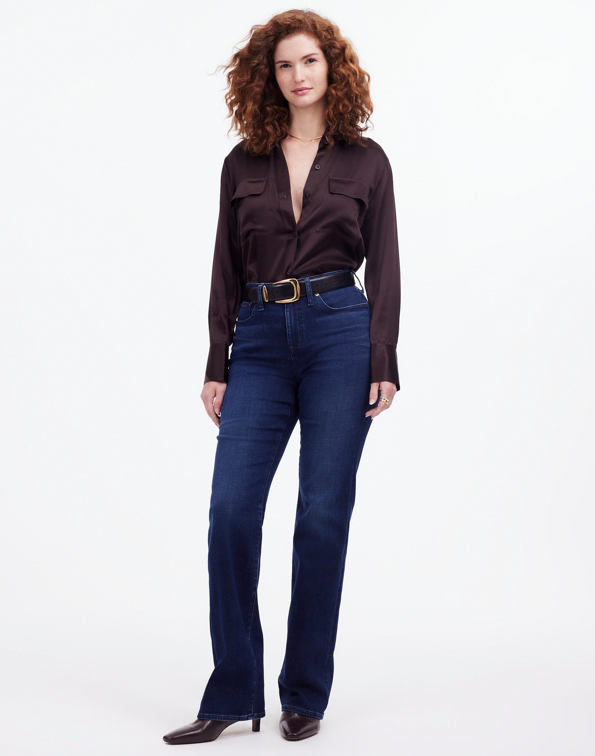 Curvy Kick Out Full-Length Jeans Kingston Wash | Madewell