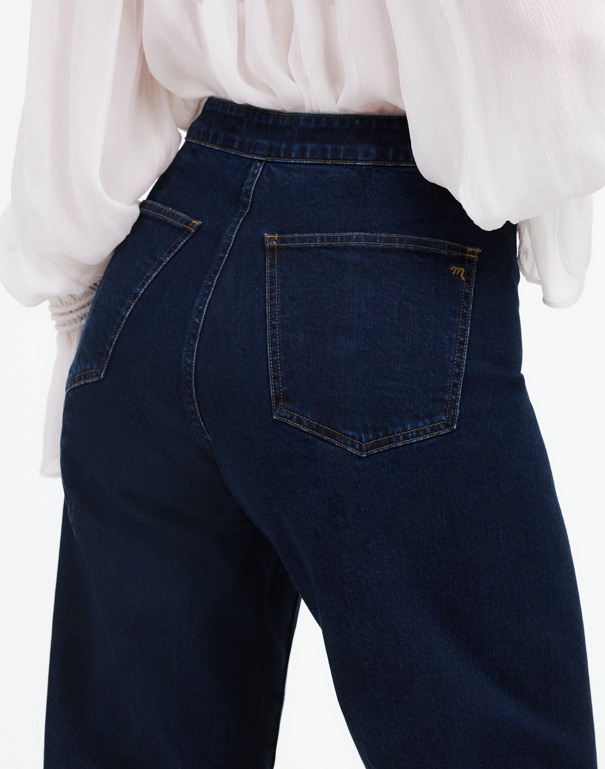 The Curvy Emmett Wide-Leg Jean Leffers Wash: Welt Pocket Edition | Madewell