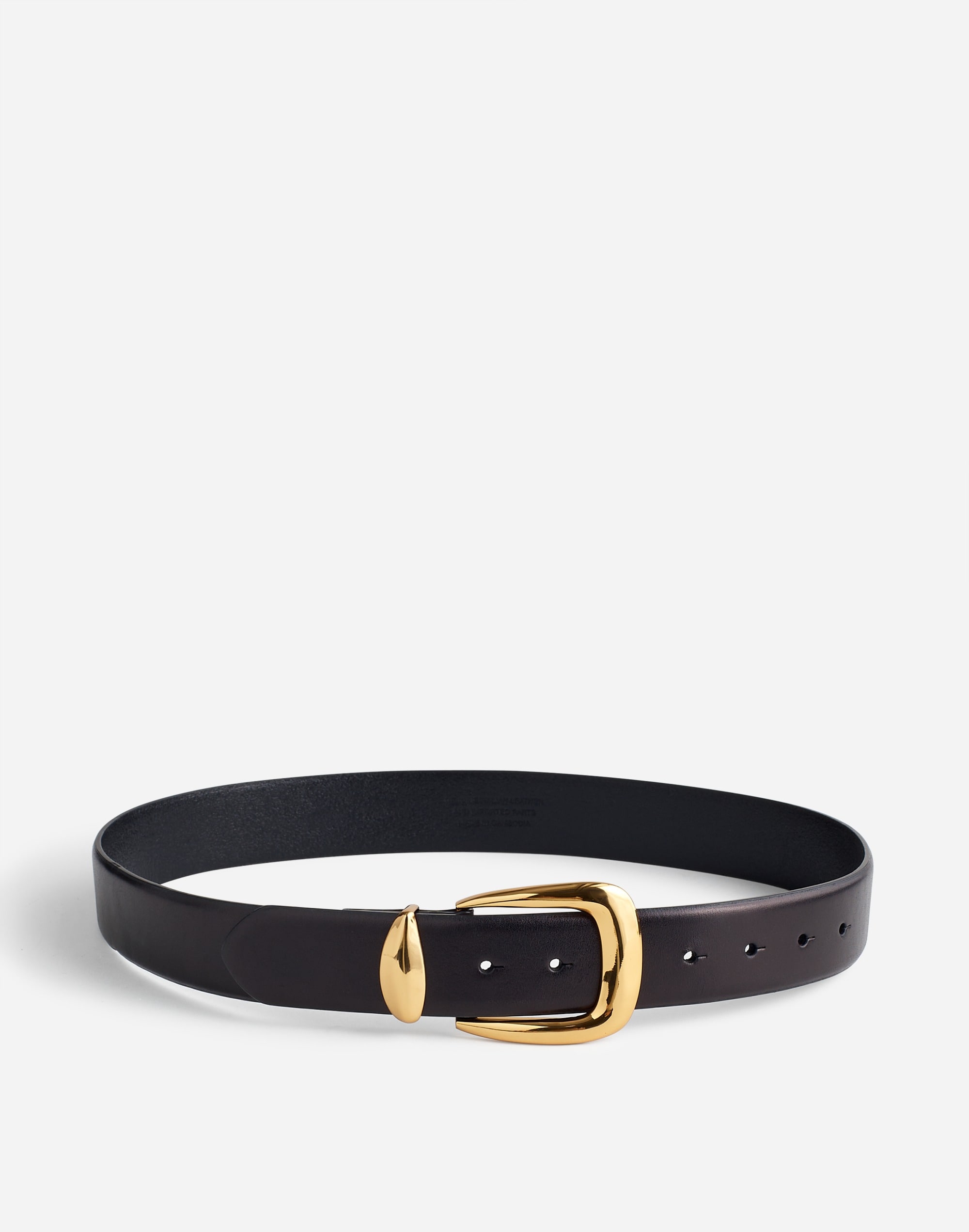 Mw Chunky Metal Statement Belt In True Black