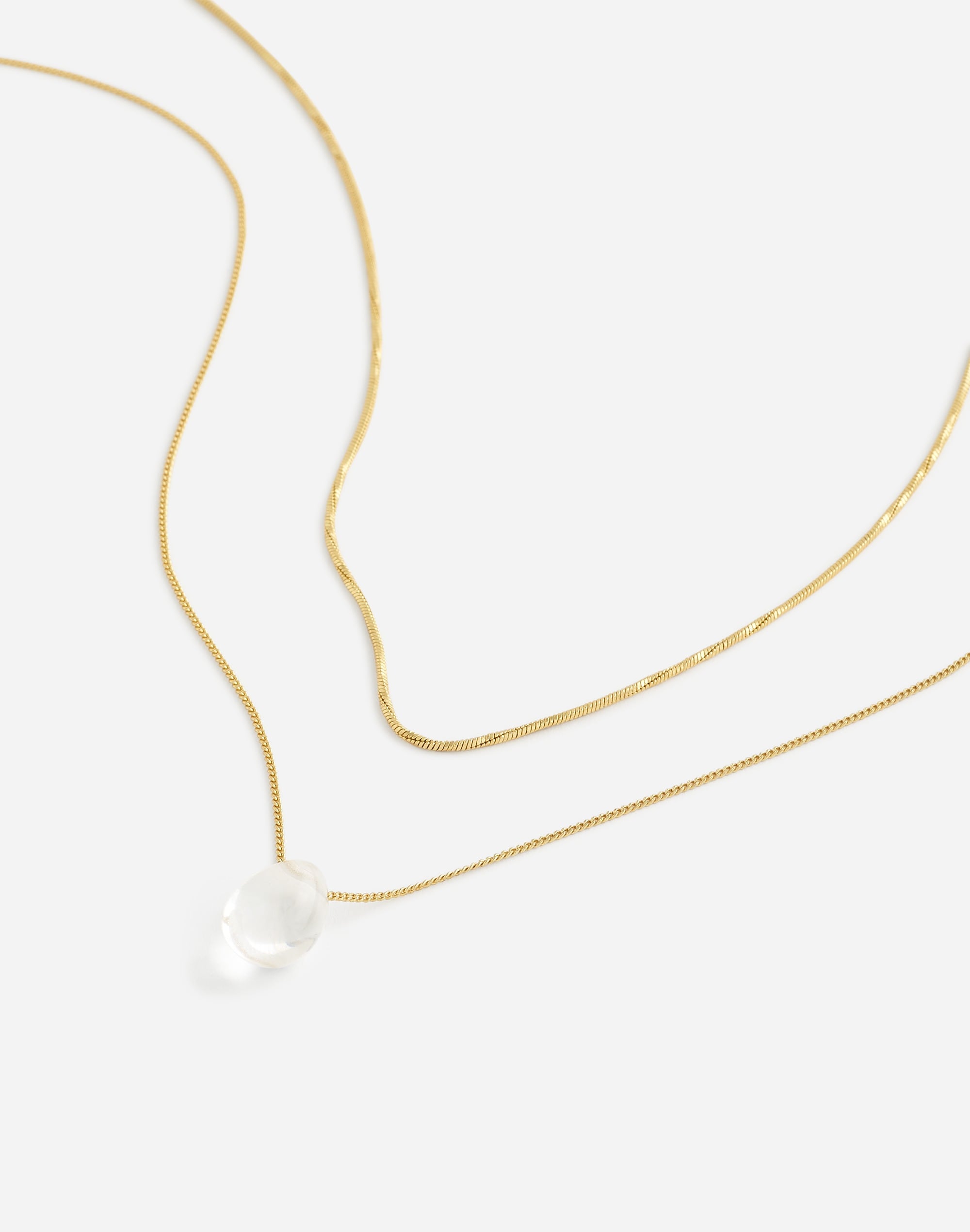 Two-Pack Glass Pendant Necklace Set | Madewell