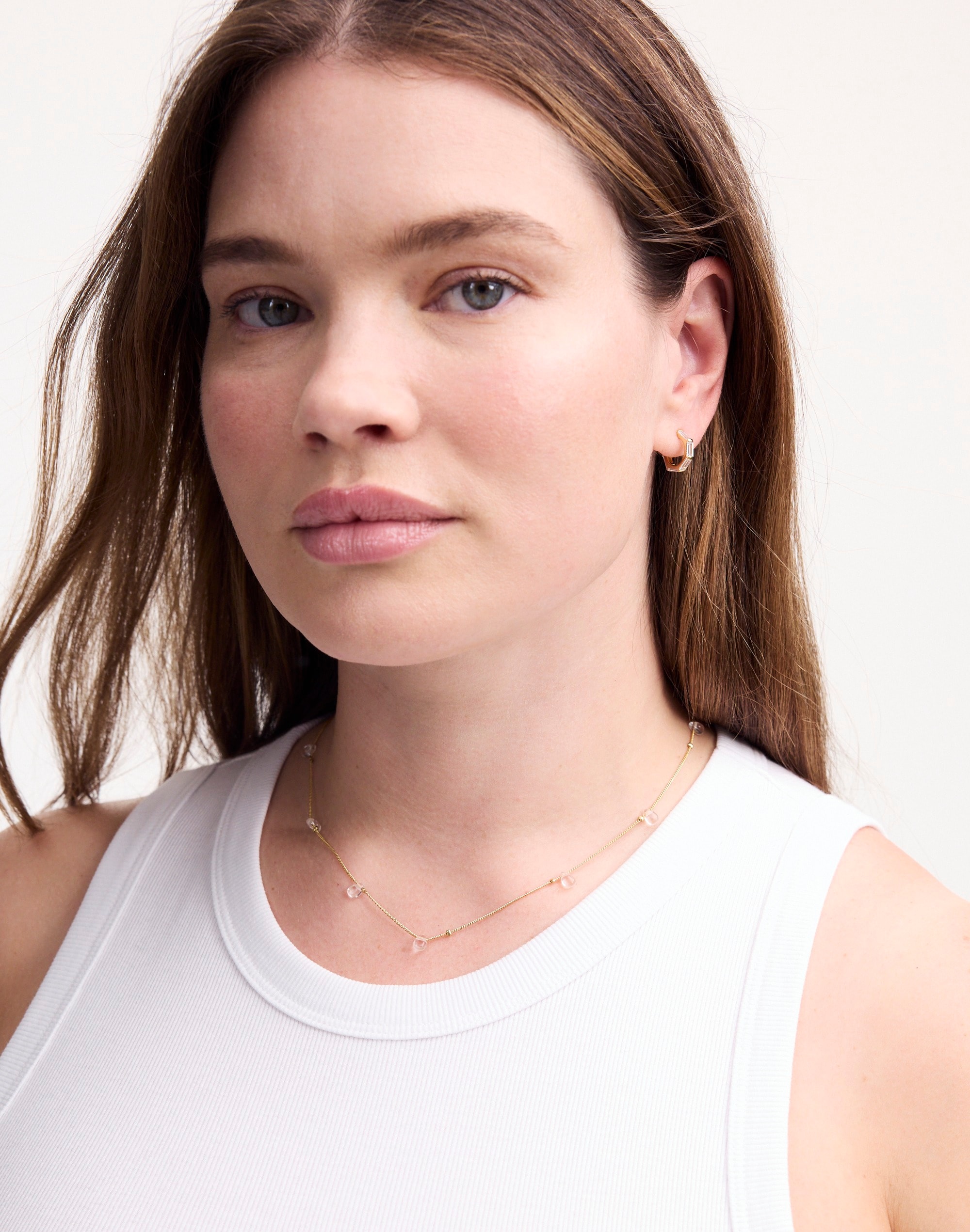 Glass Bead Station Necklace | Madewell