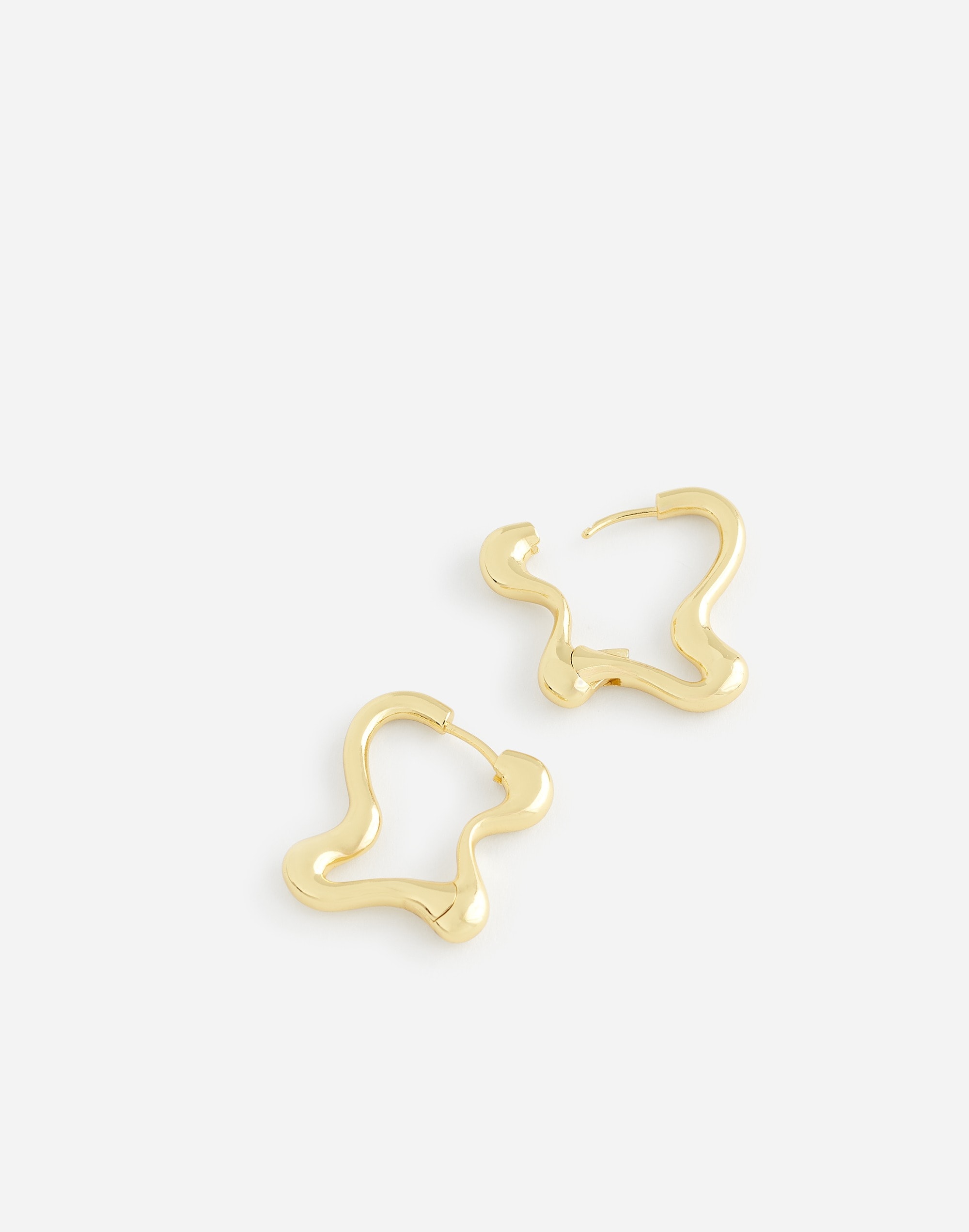 Wavy Huggie Hoop Earrings | Madewell