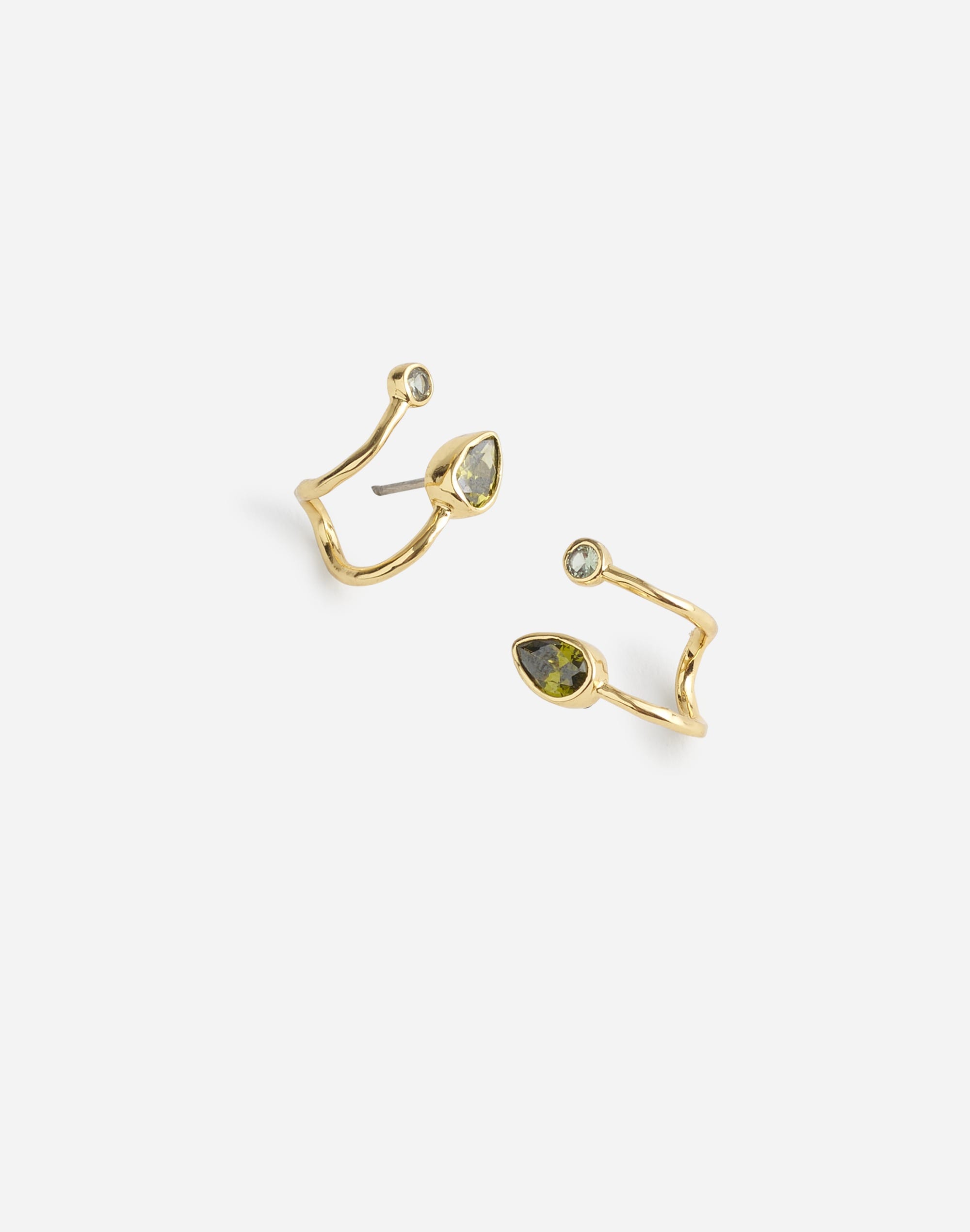 Molten Gem Double Huggie Hoop Earrings | Madewell