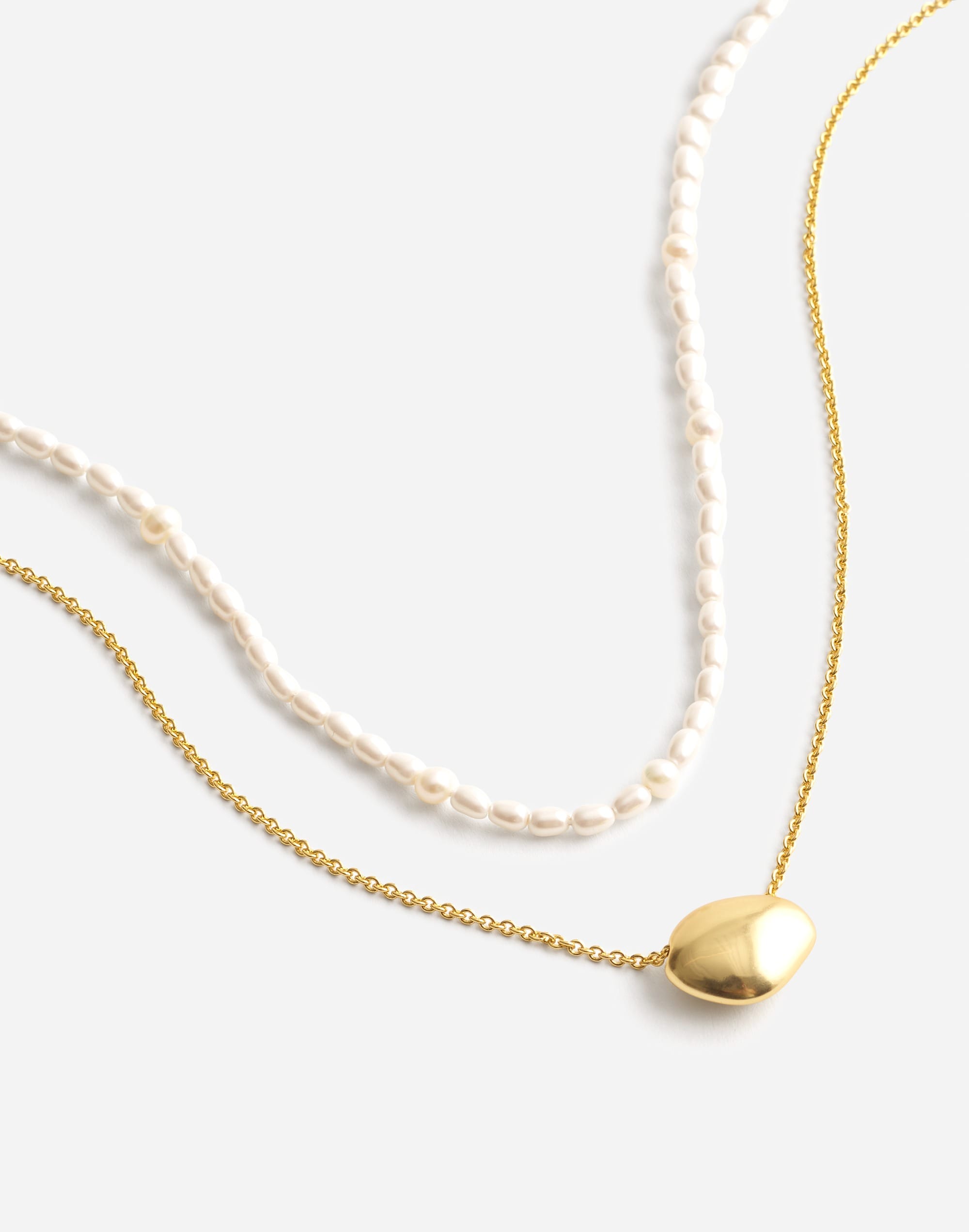 Two-Pack Dainty Freshwater Pearl Necklace Set | Madewell