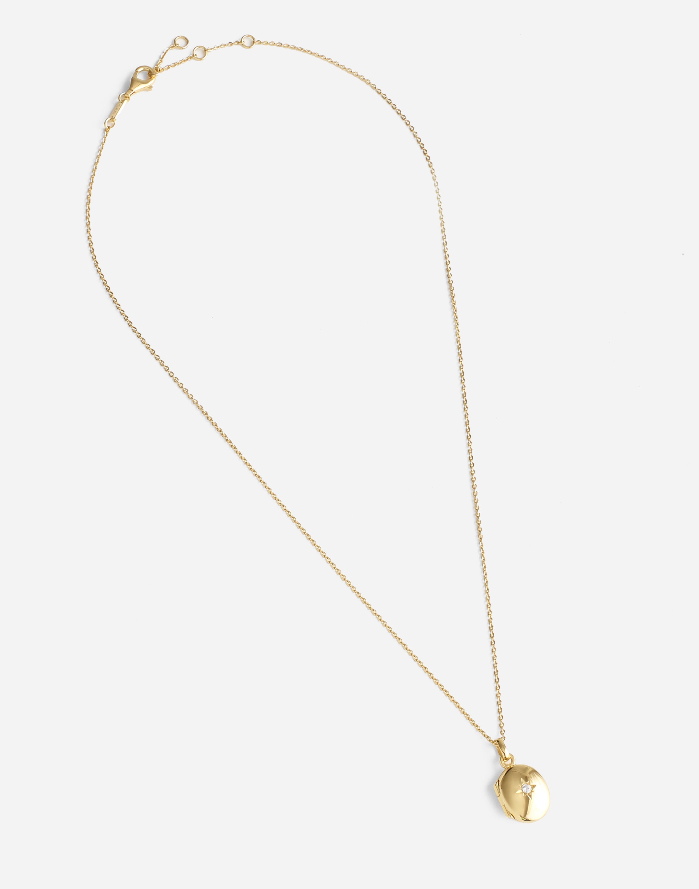 Demi-Fine Oval Locket Necklace | Madewell