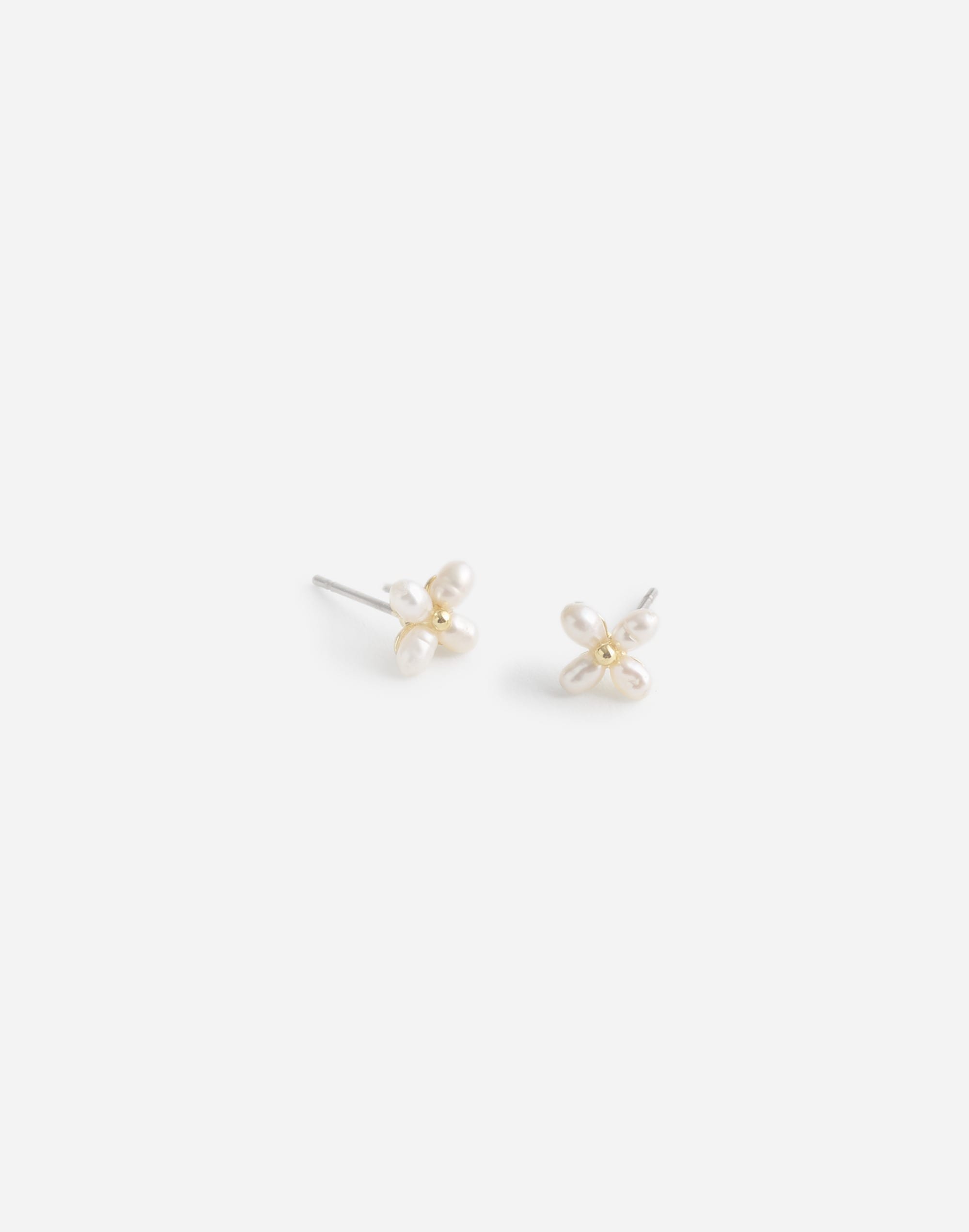 Freshwater Pearl Flower Stud Earrings | Madewell