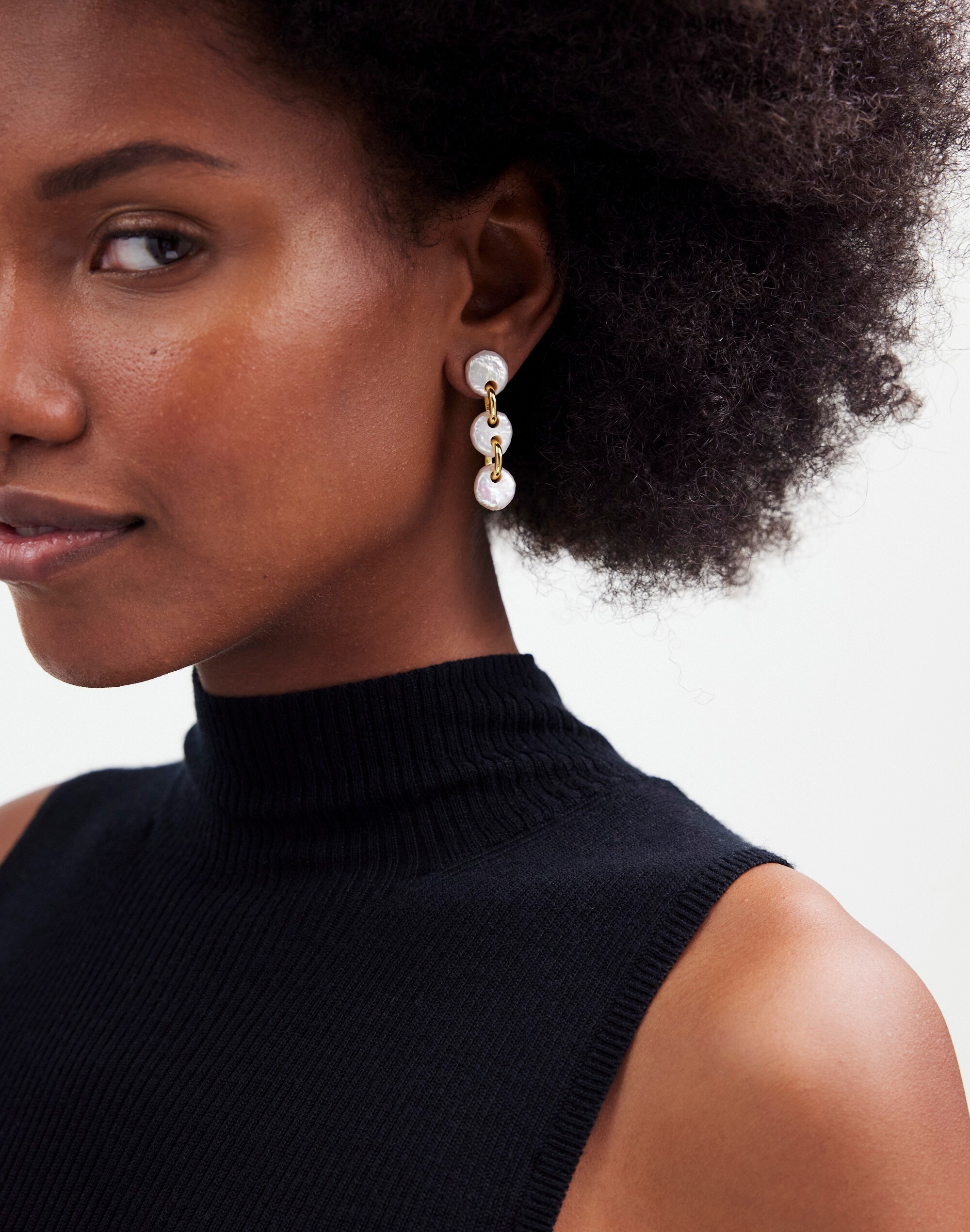 Freshwater Pearl Coin Drop Earrings | Madewell