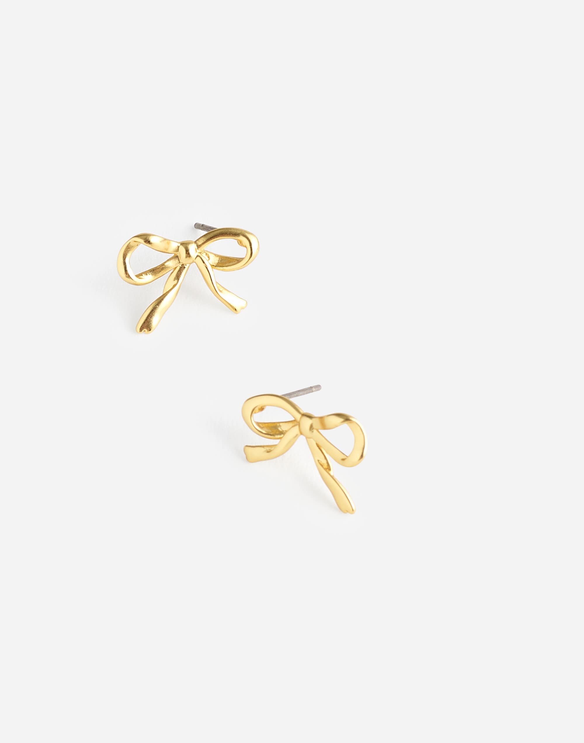 Metal Bow Stud Earrings | Madewell