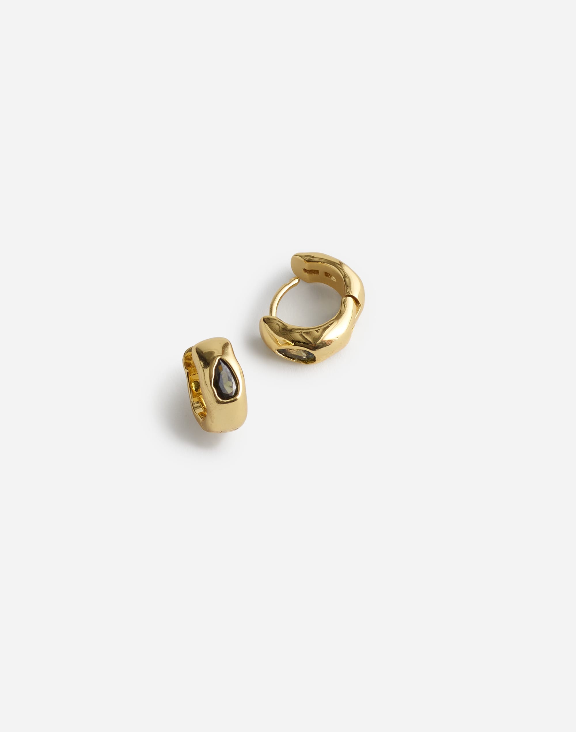 Molten Gem Small Hoop Earrings | Madewell