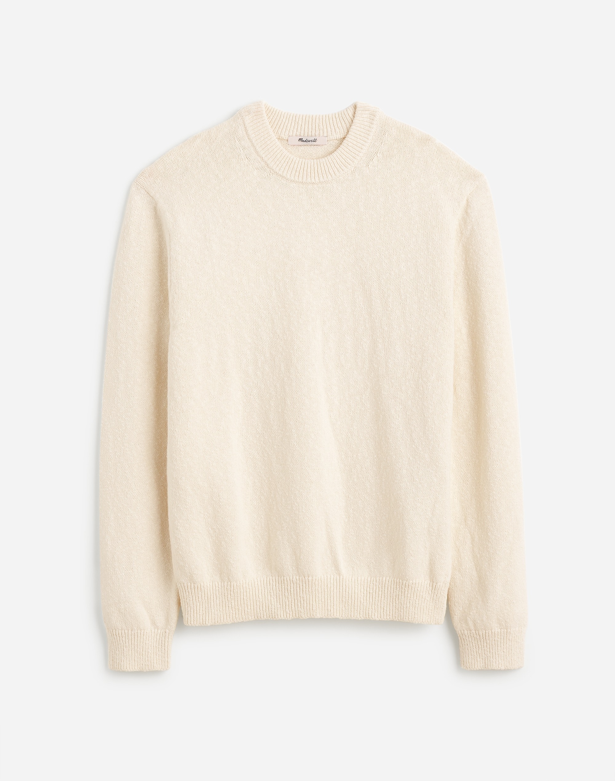 Textured Cotton Crewneck Sweater | Madewell