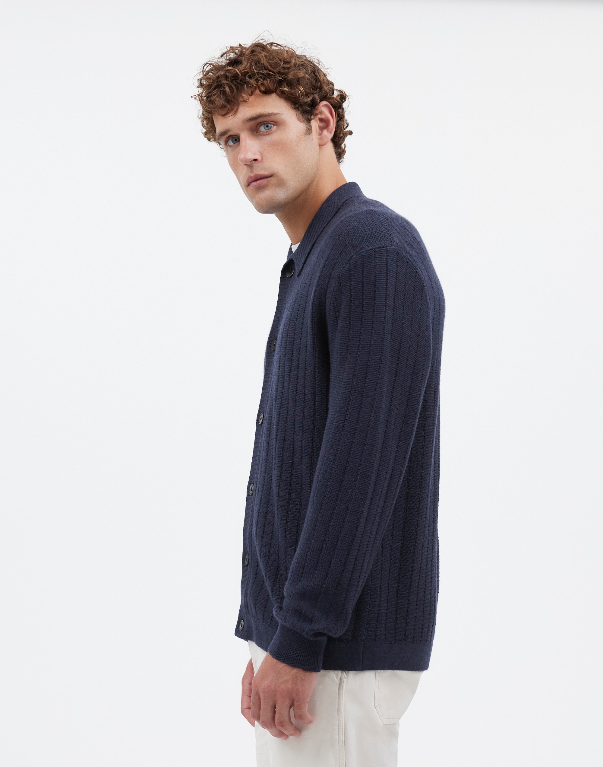 Button-Up Long-Sleeve Polo Shirt Merino Wool | Madewell