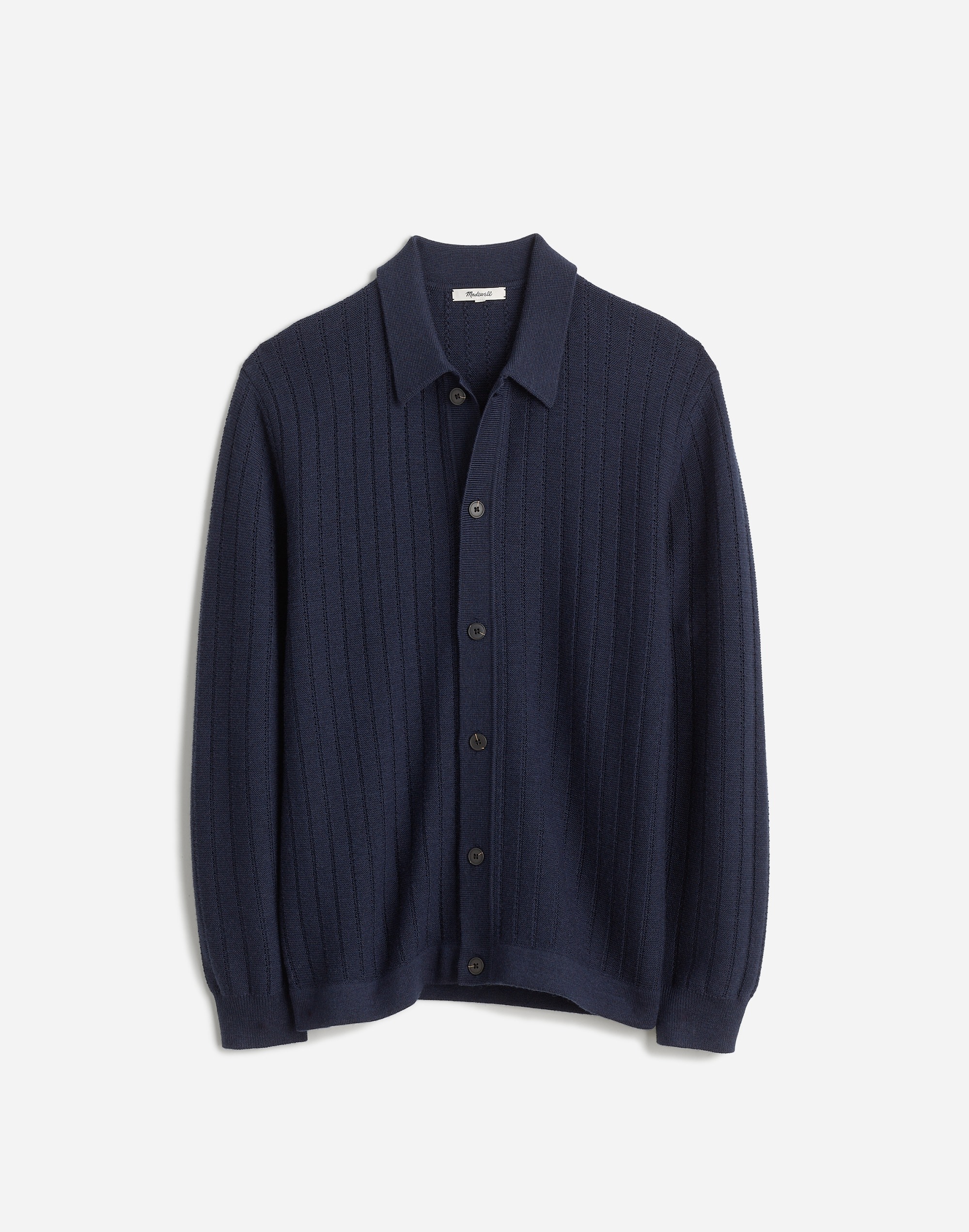 Button-Up Long-Sleeve Polo Shirt Merino Wool | Madewell