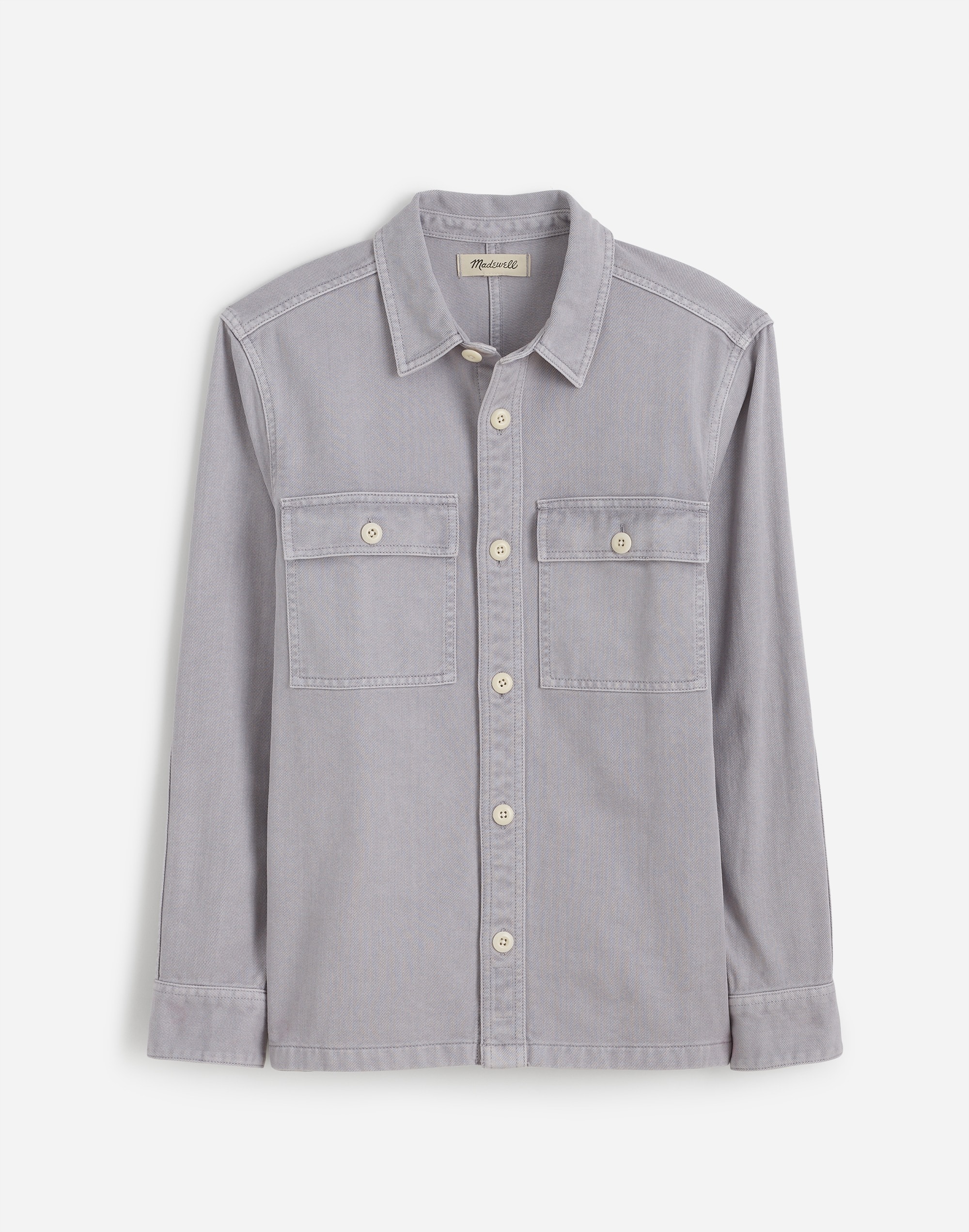 Garment-Dyed Straight-Hem Work Shirt | Madewell