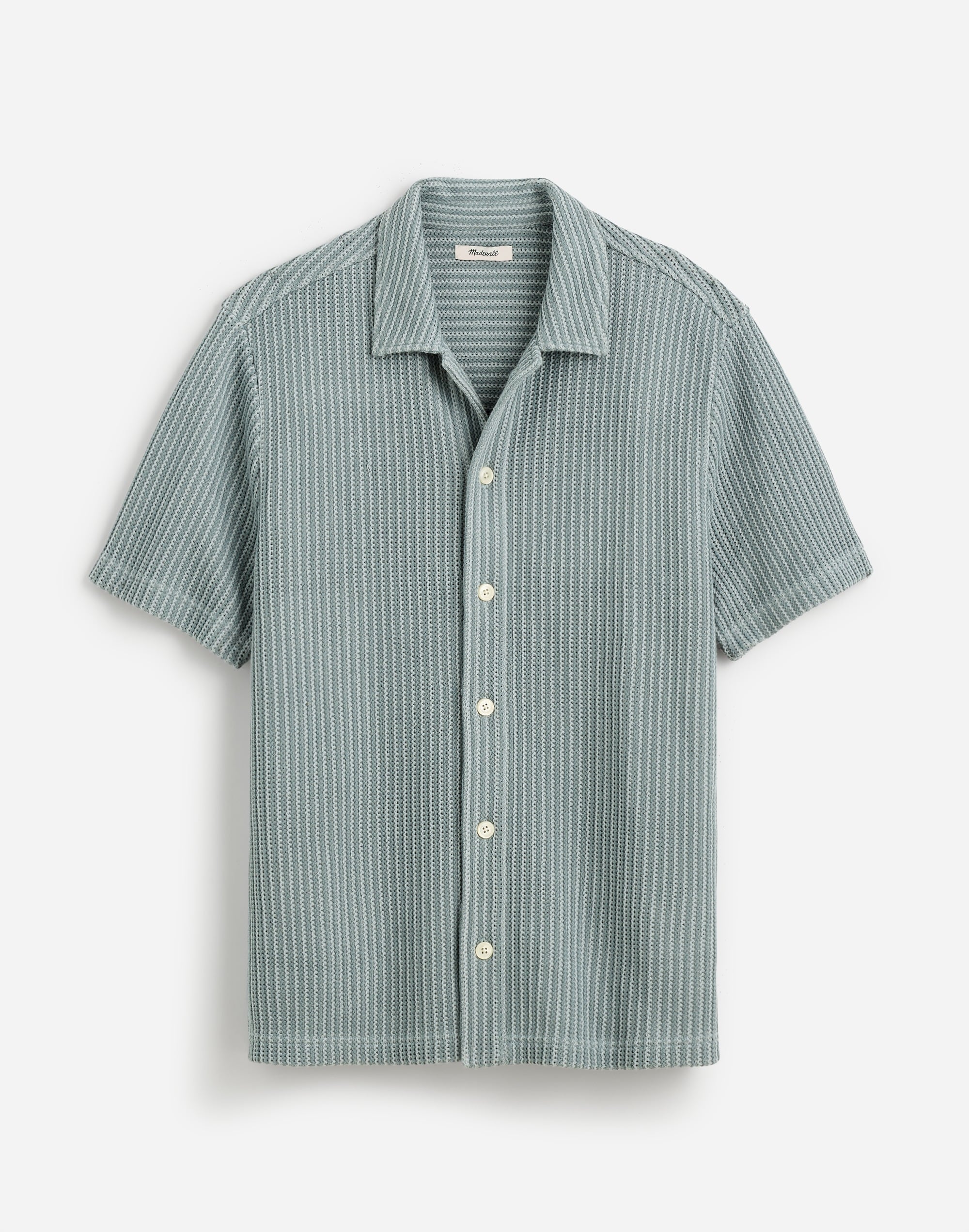 Textured-Knit Short-Sleeve Shirt | Madewell