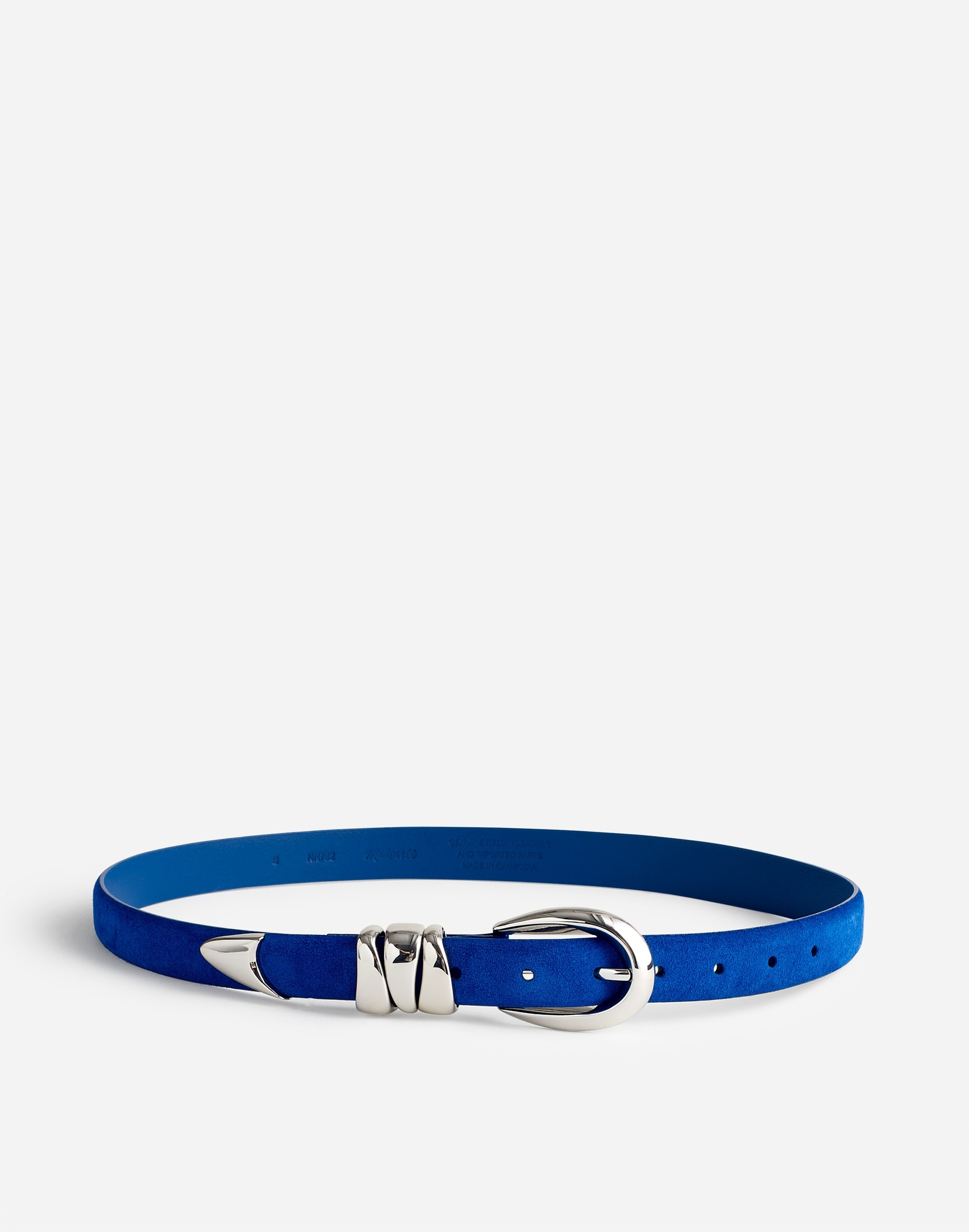 Mw Triple Metal Keeper Belt In Blue