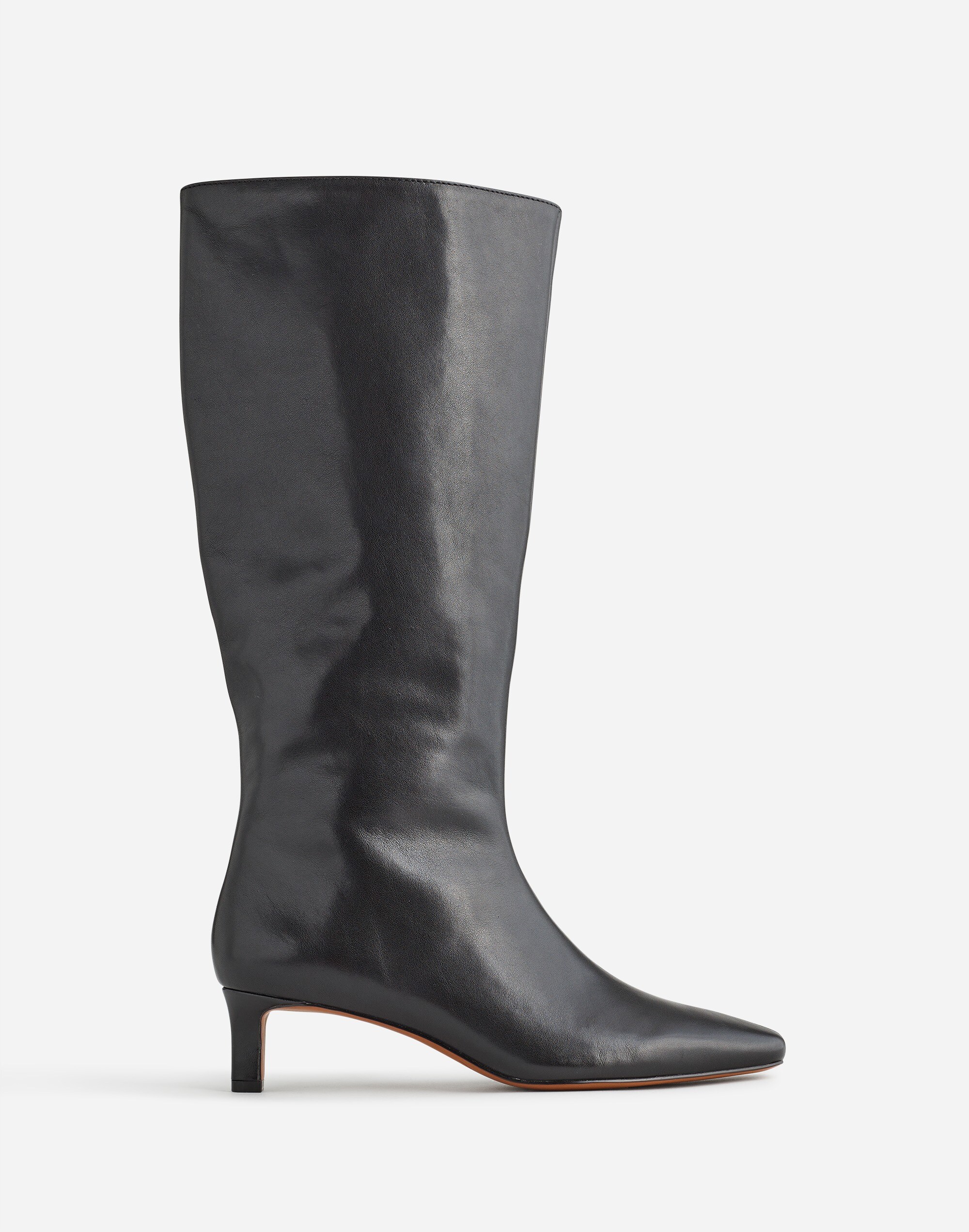 The Dimes Kitten-Heel Knee-High Boot with Extended Calf Leather | Madewell