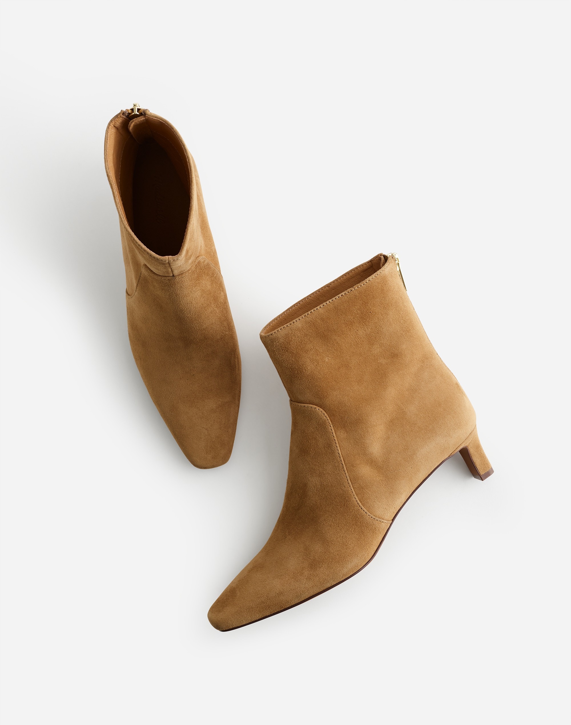 Mw The Dimes Kitten-heel Boot In Tawny Khaki