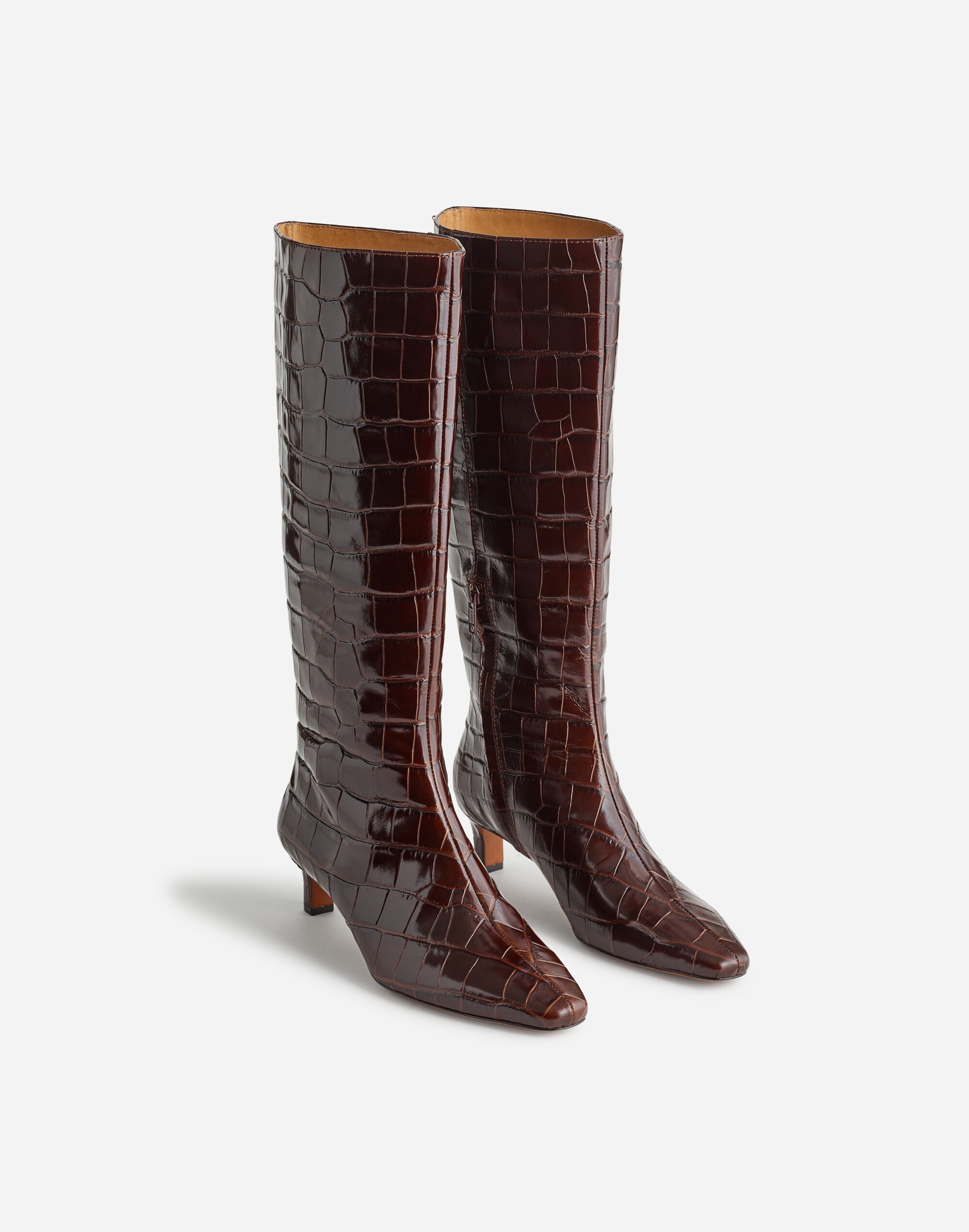 The Dimes Kitten-Heel Knee Boot | Madewell