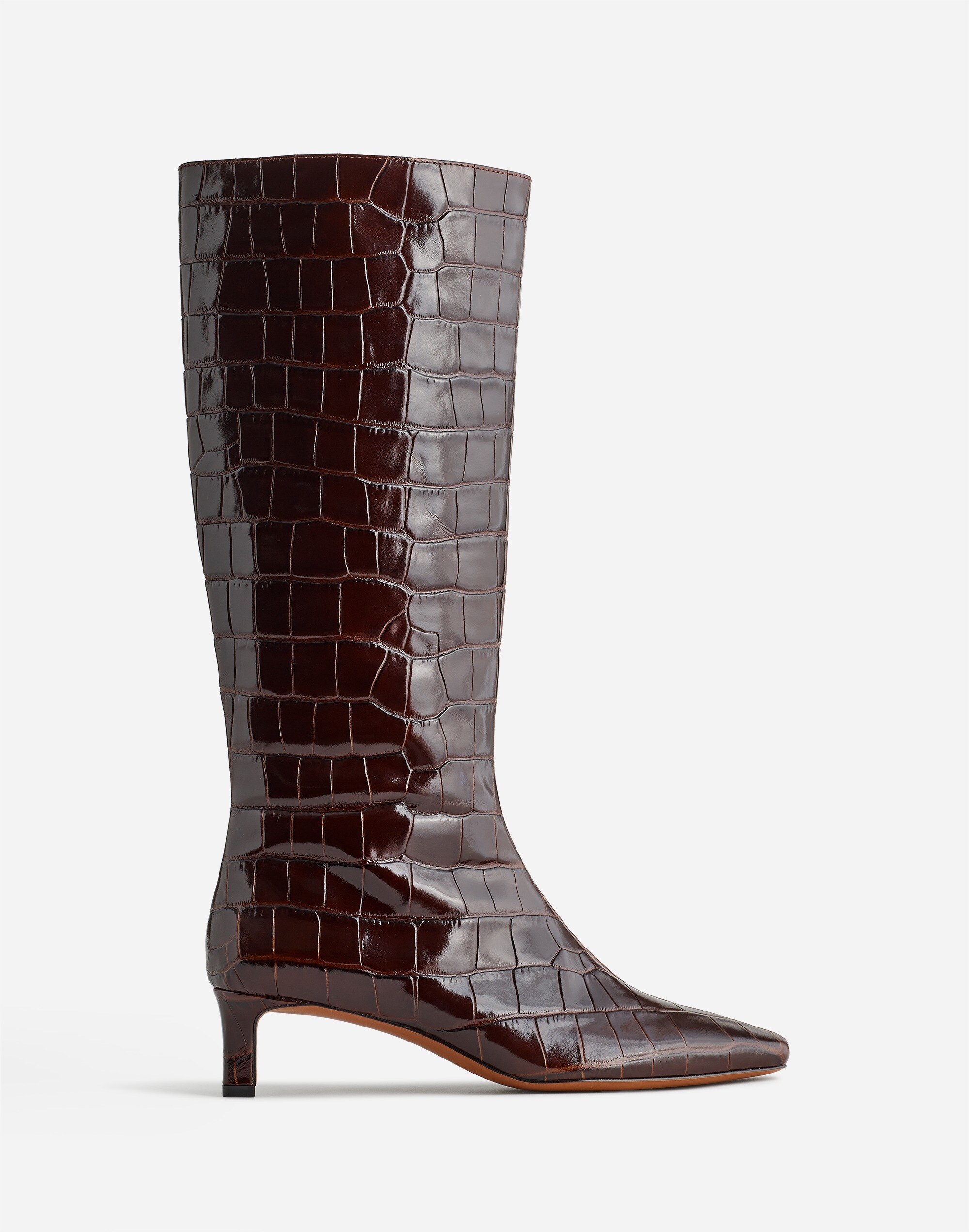 The Dimes Kitten-Heel Knee Boot | Madewell