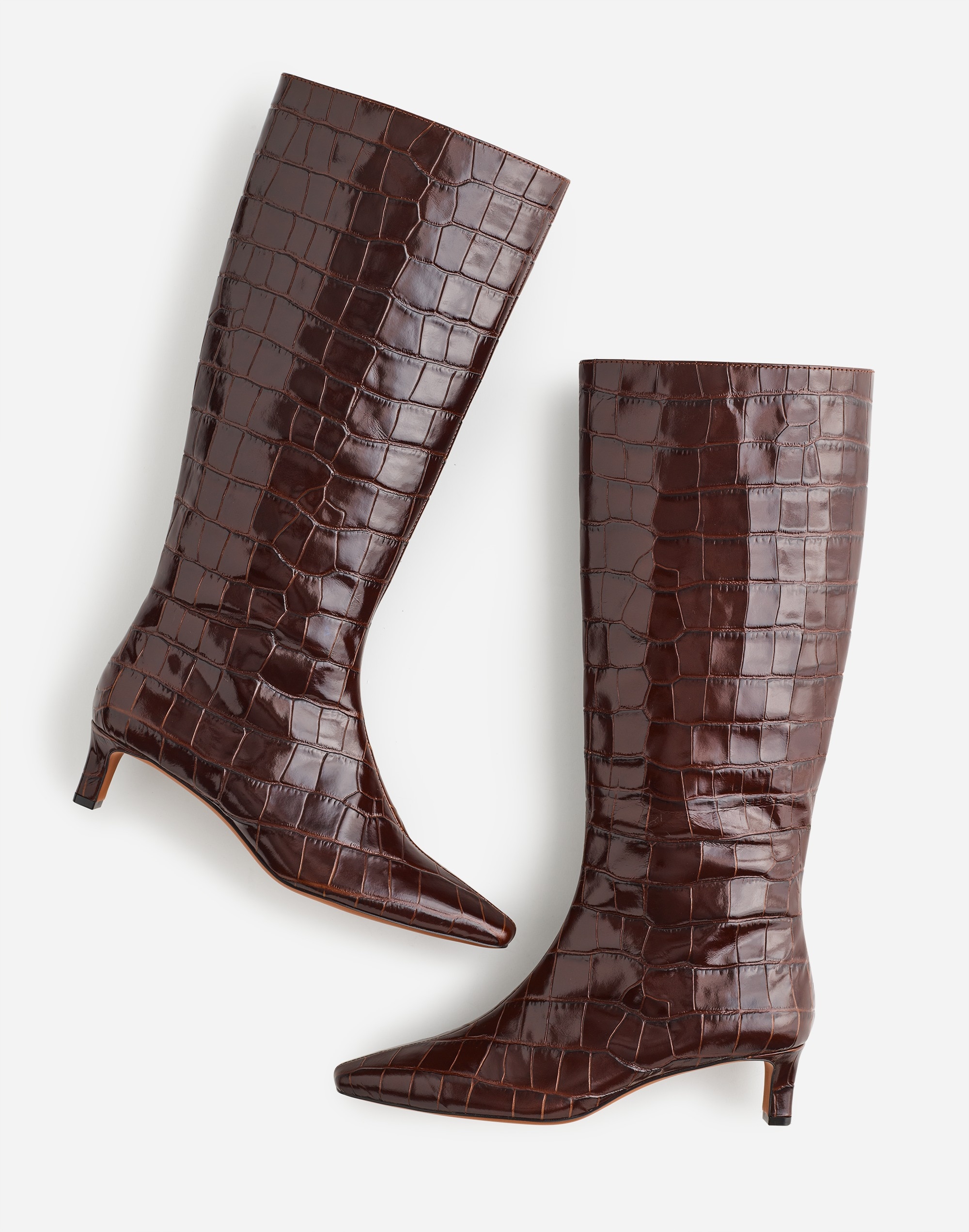 The Dimes Kitten-Heel Knee Boot | Madewell