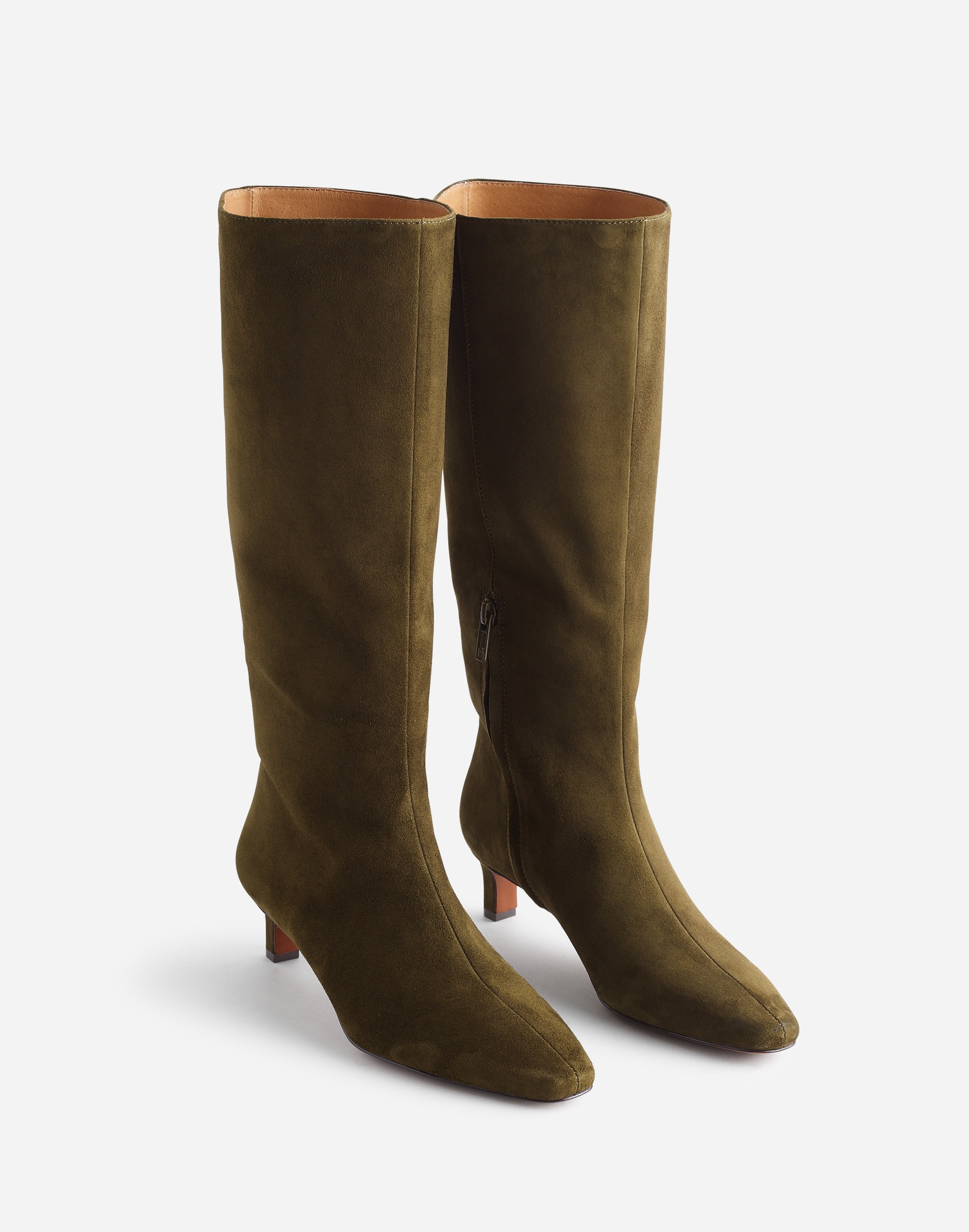 The Dimes Kitten-Heel Knee Boot | Madewell