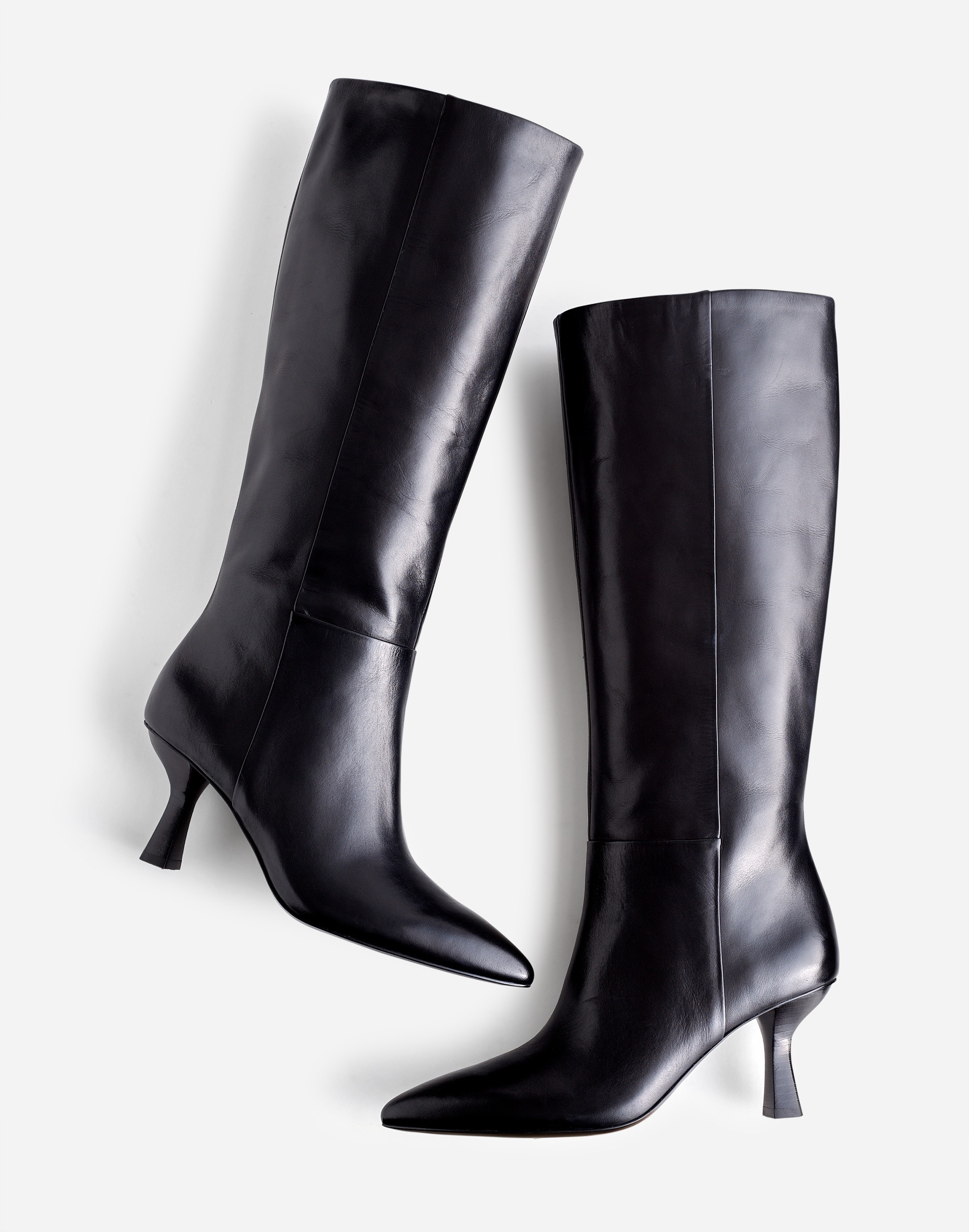 Mw The Justine Knee-high Boot In True Black