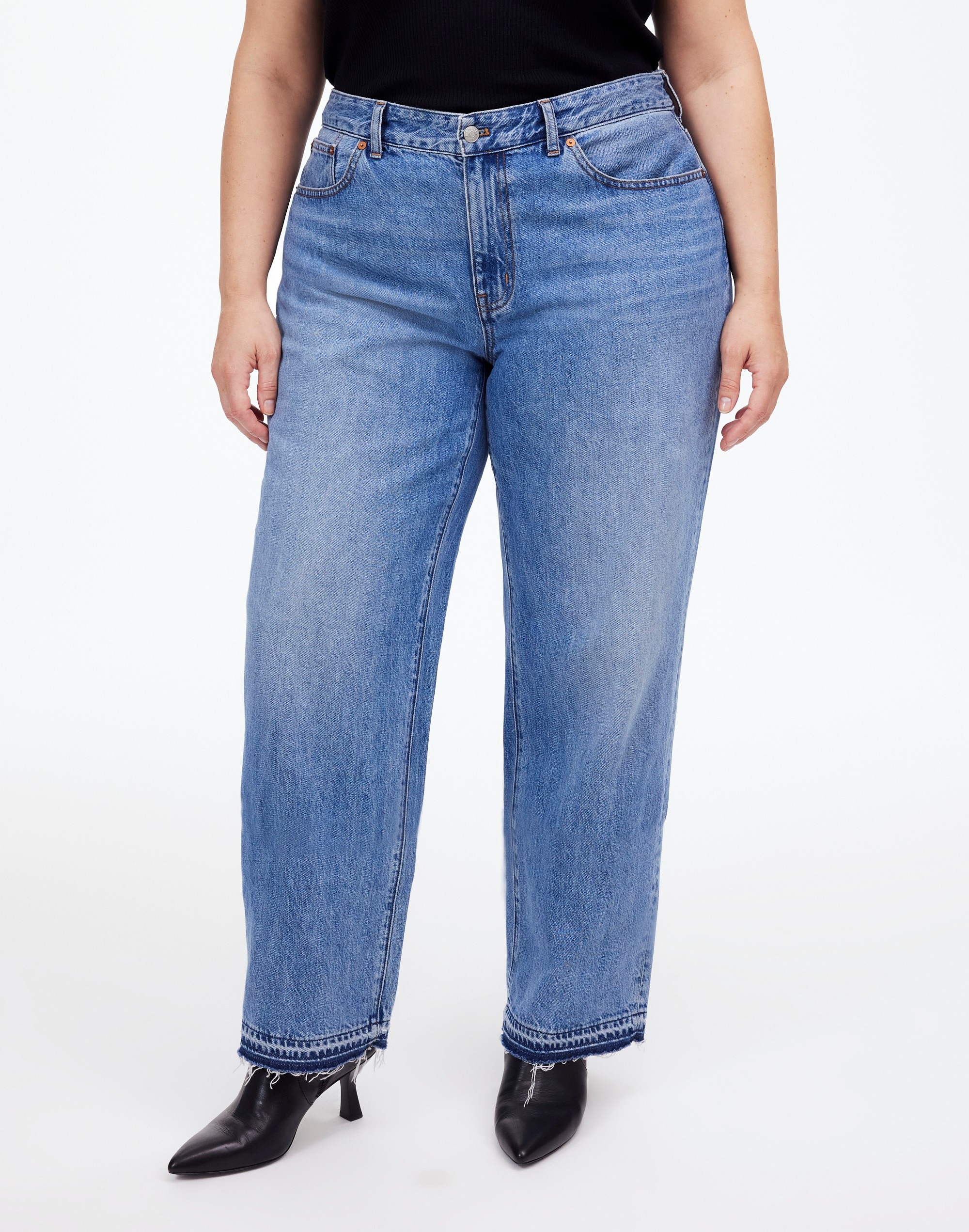 The Plus Rail Straight Jean Reston Wash: Released-Hem Edition | Madewell