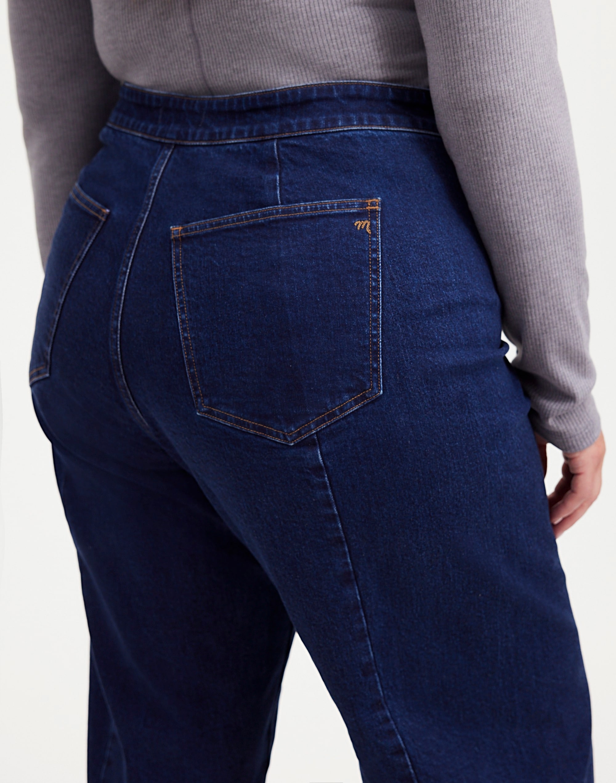 The Plus Curvy Emmett Wide-Leg Jean Leffers Wash: Welt Pocket Edition | Madewell