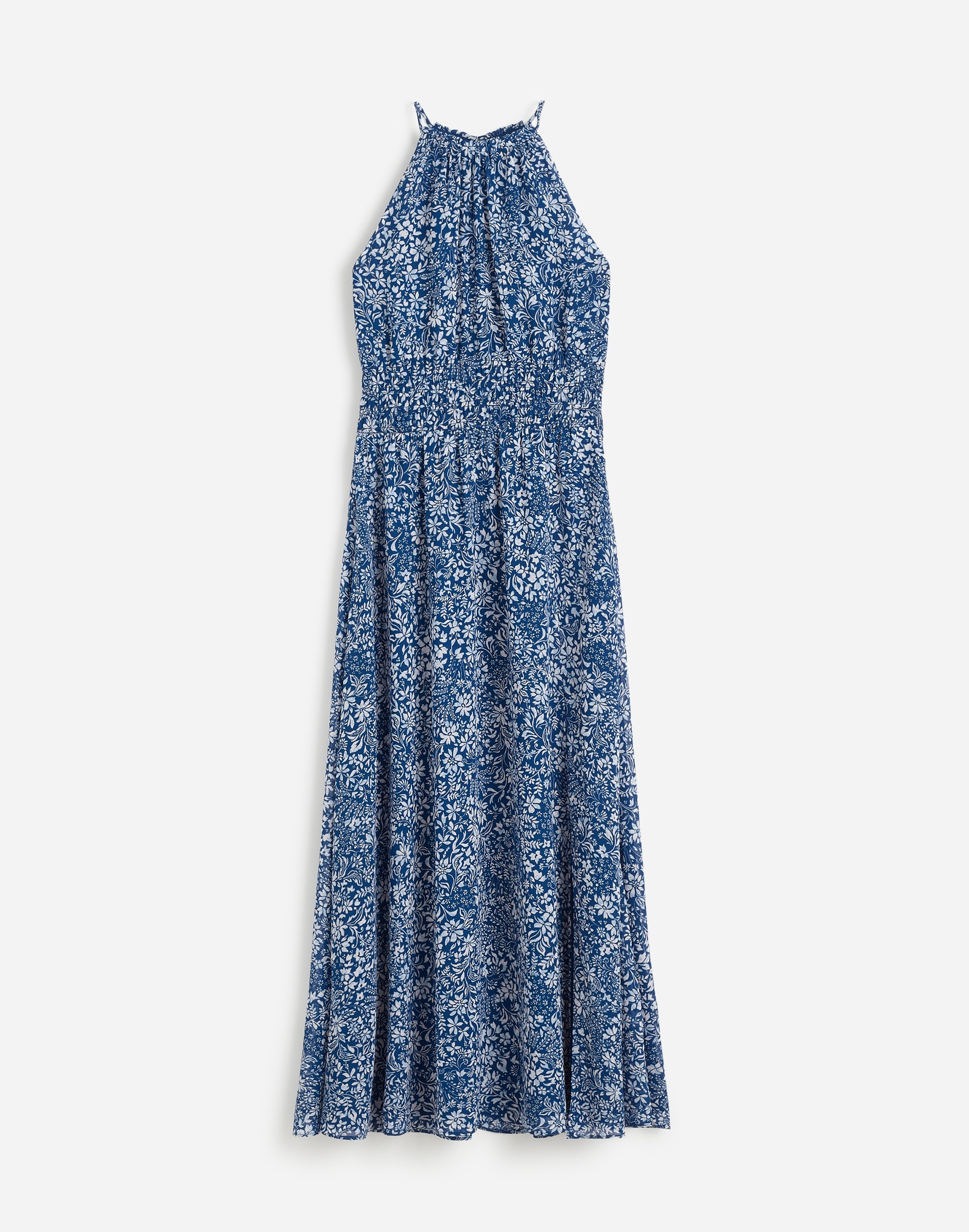 Smocked Halter Midi Dress Floral | Madewell