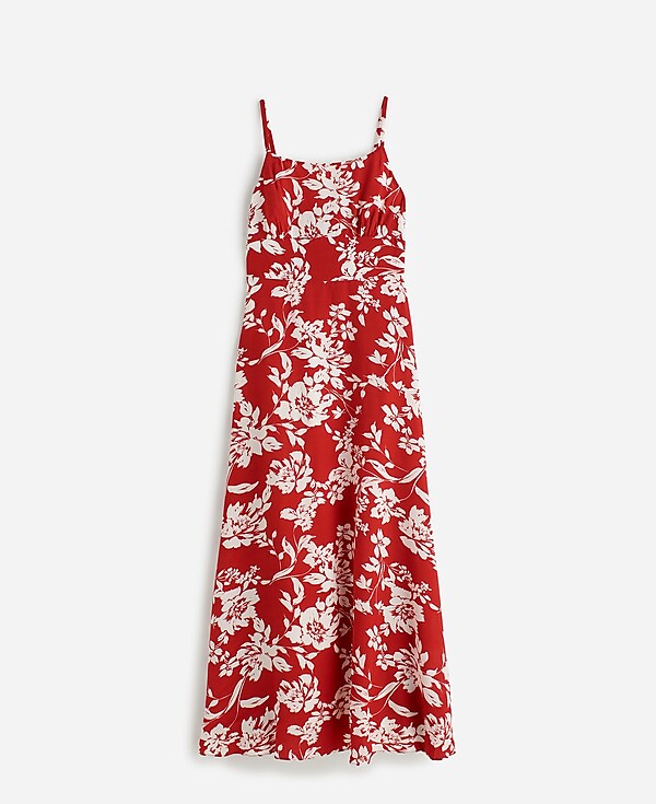 Square-Neck Tank Dress in Floral