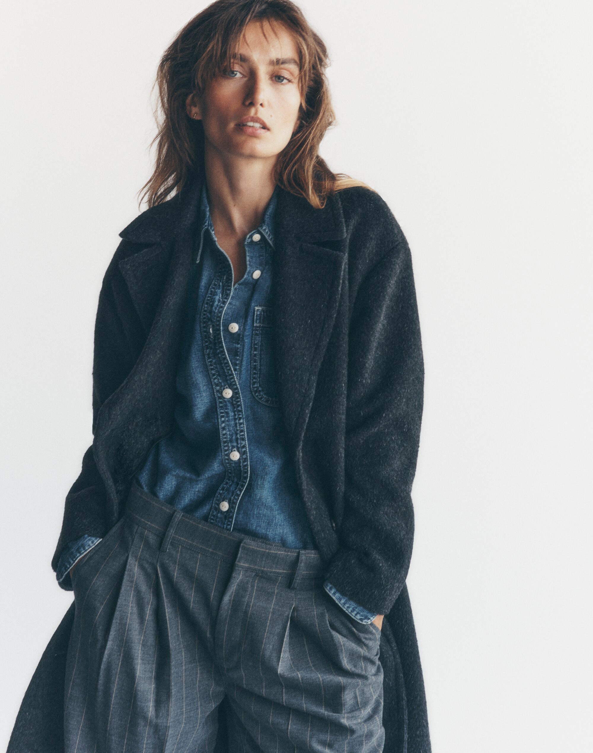 Denim Tuckable Button-Up Shirt Hillsborough Wash | Madewell