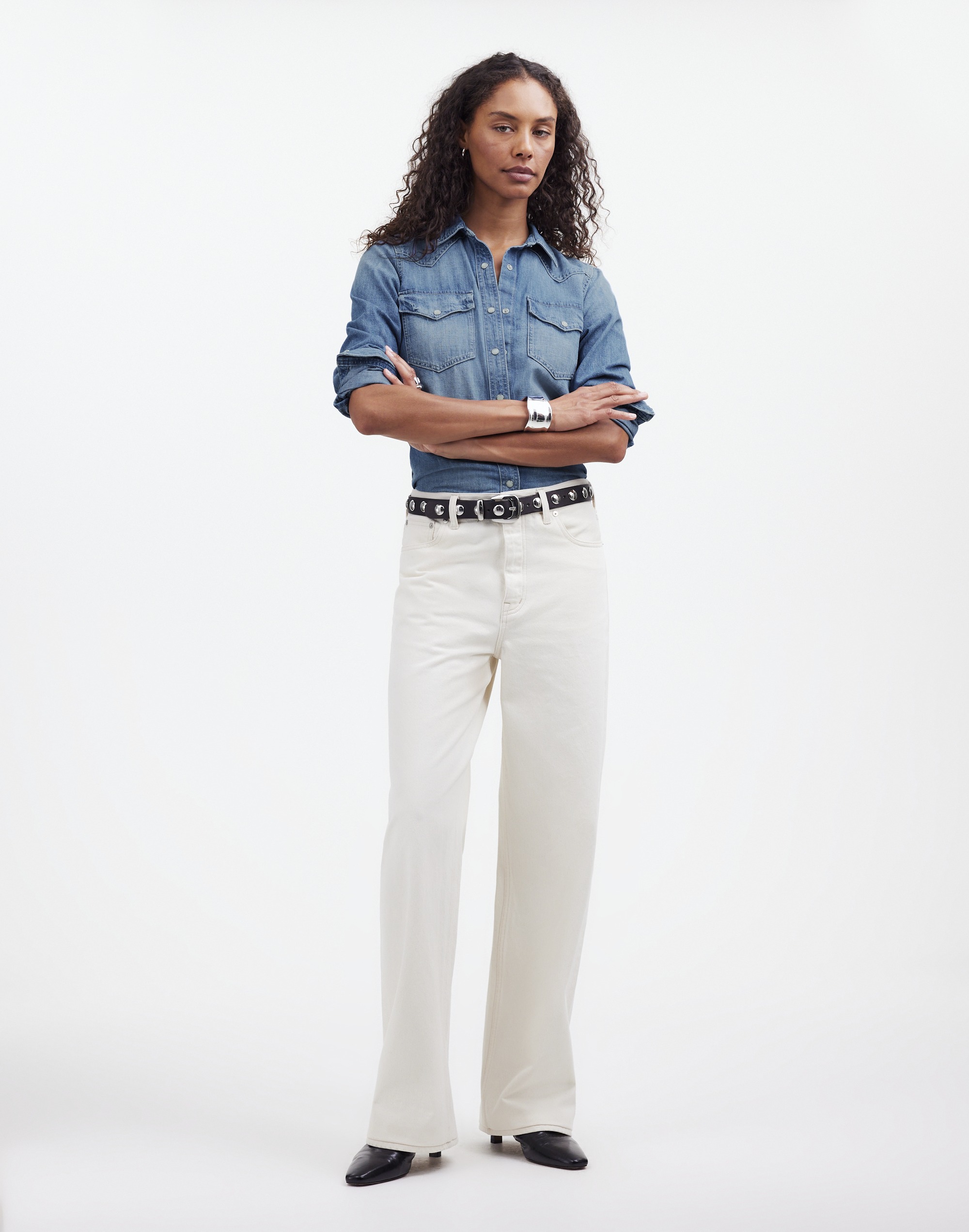 Denim Western Shirt Lincroft Wash | Madewell