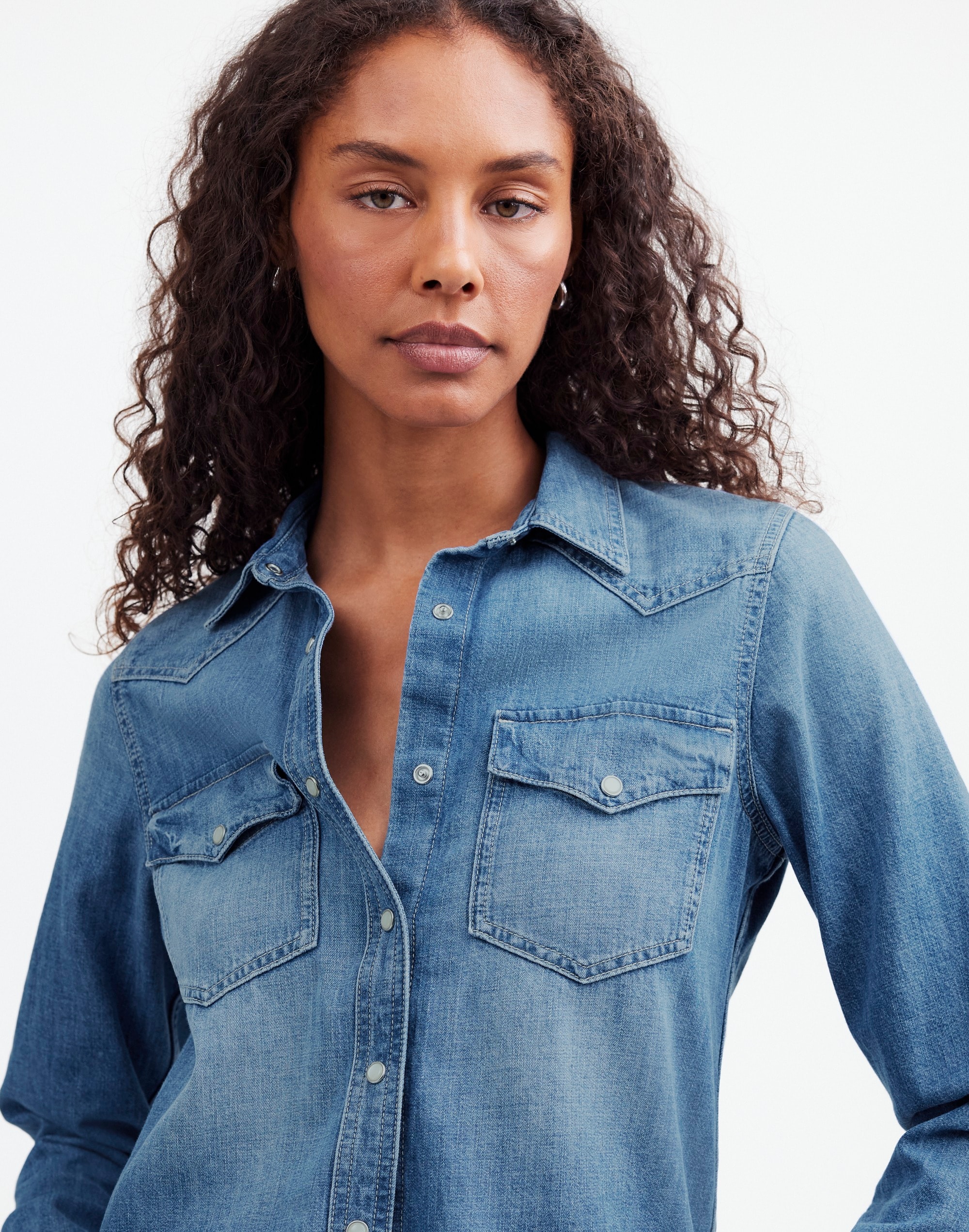 Denim Western Shirt Lincroft Wash | Madewell