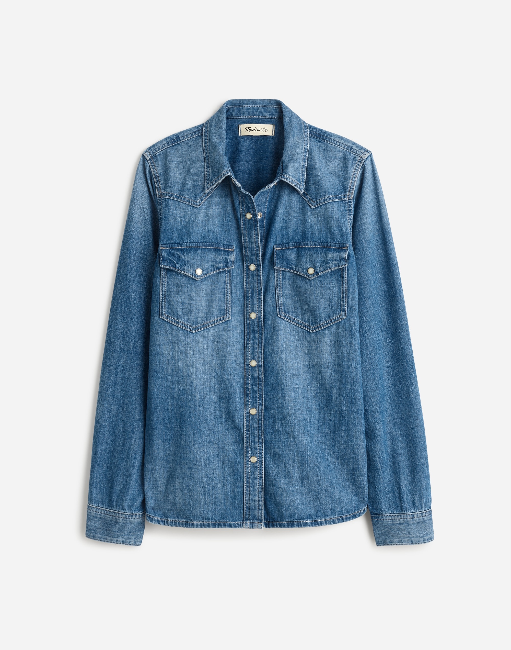 Denim Western Shirt Lincroft Wash | Madewell