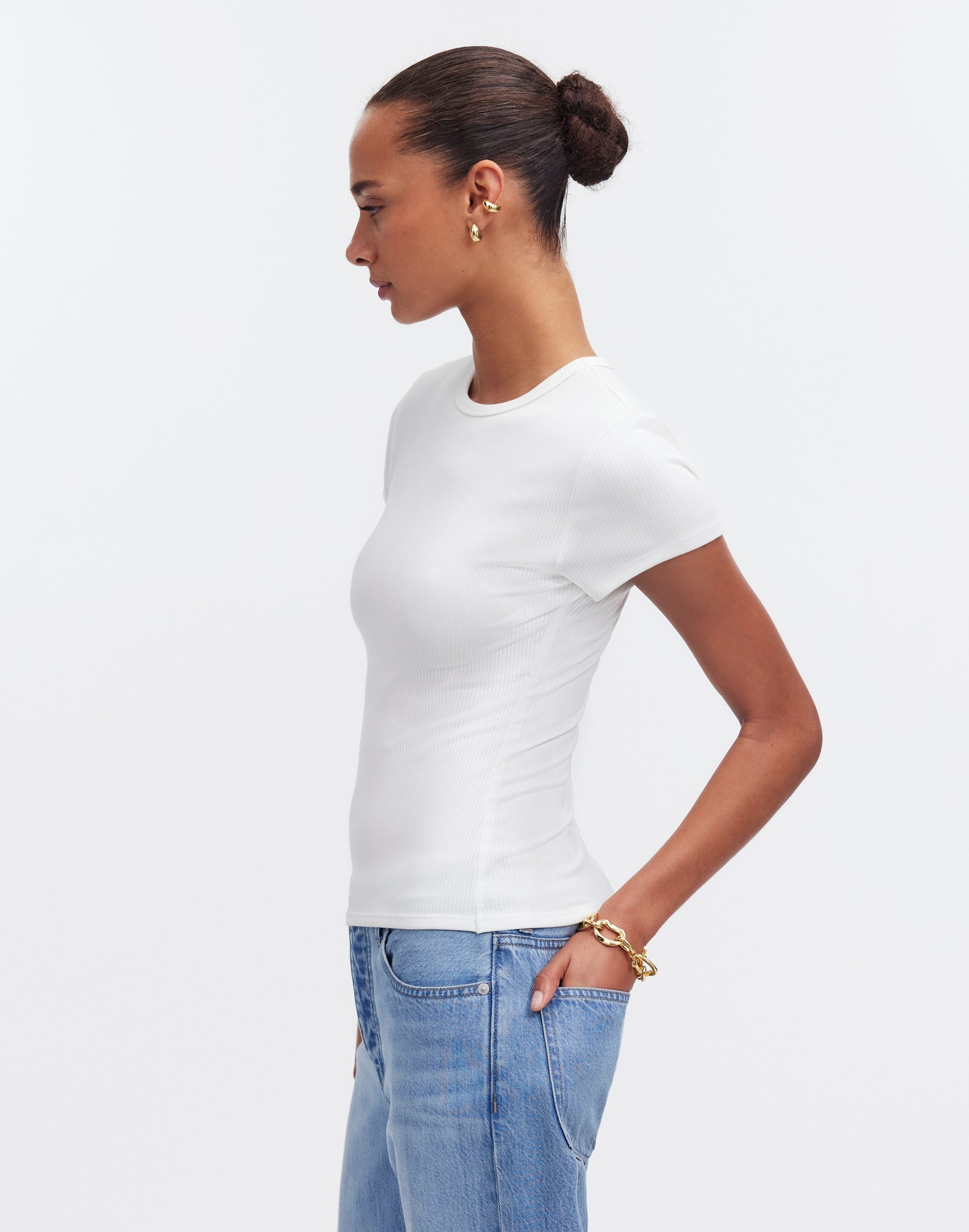 Drapey Rib Tee