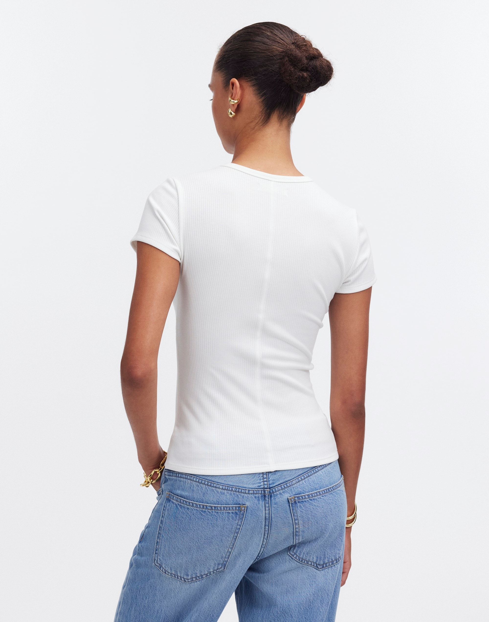 Drapey Rib Tee | Madewell