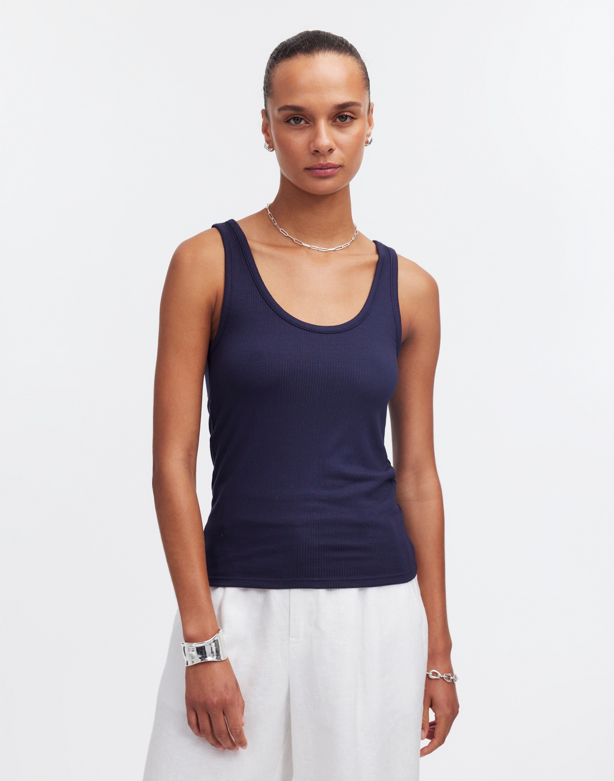 Drapey Rib Tank | Madewell